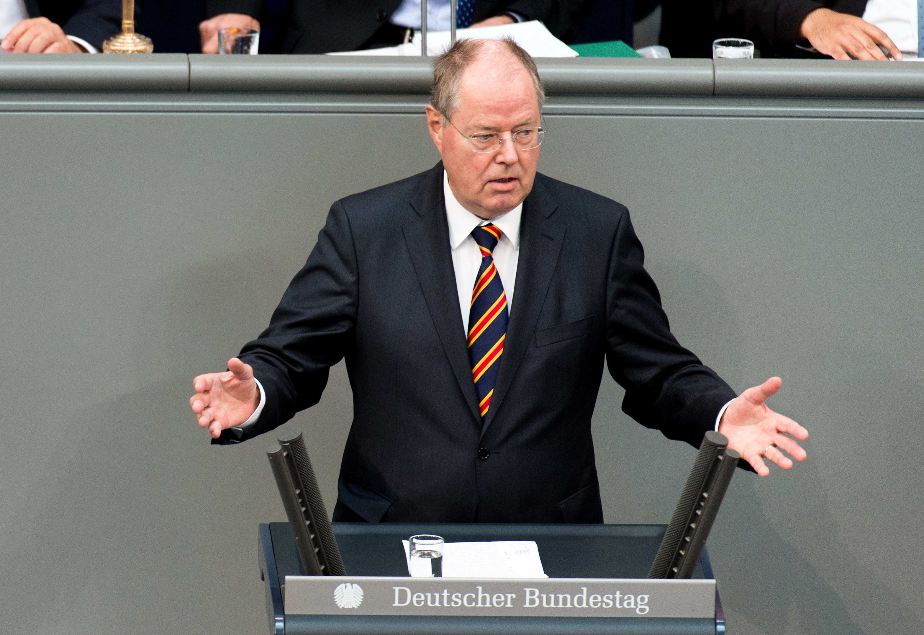 Abschied: Peer Steinbrück hielt seine letzte Rede im Bundestag.