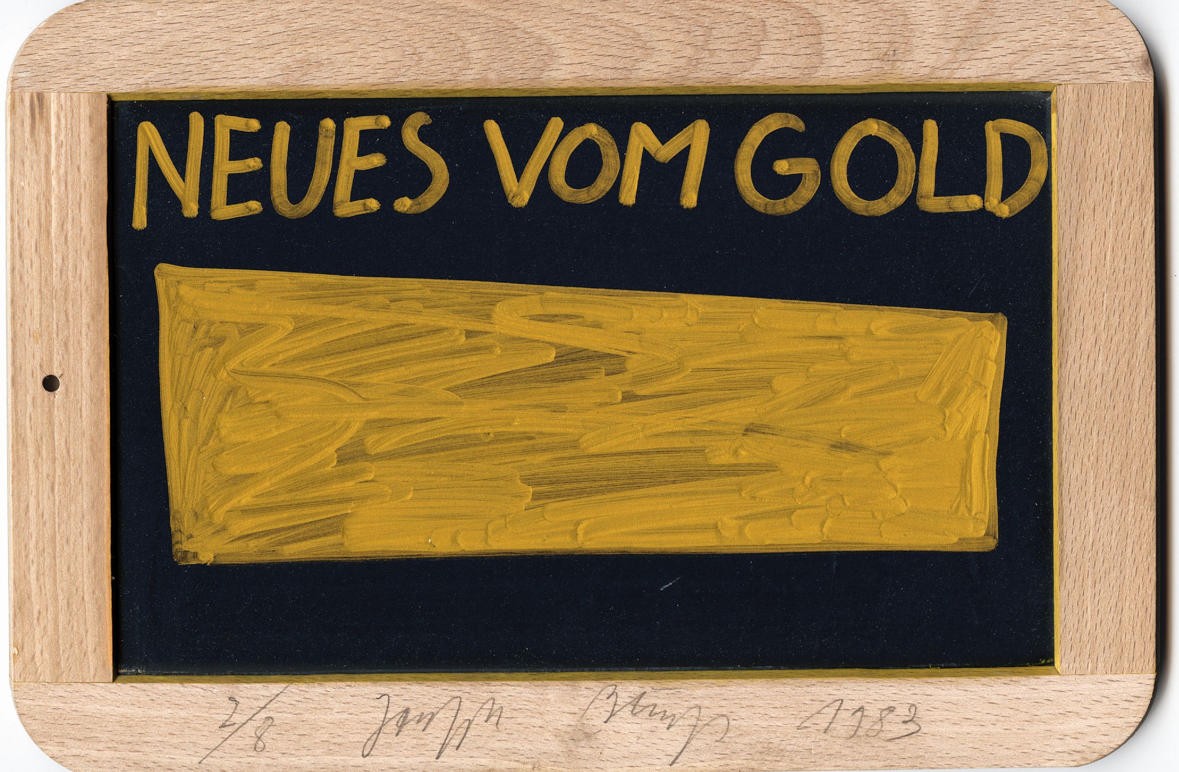 Neues vom Gold, 1983, von Joseph Beuys.