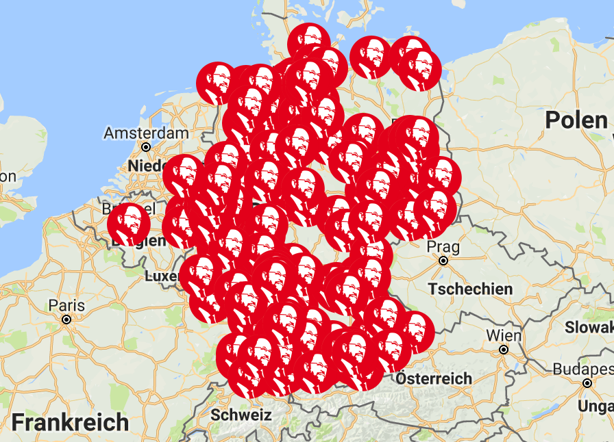 Riesiges Interesse: An mehr als 200 Orten in Deutschland bietet die SPD Public Viewings des TV-Duells an.