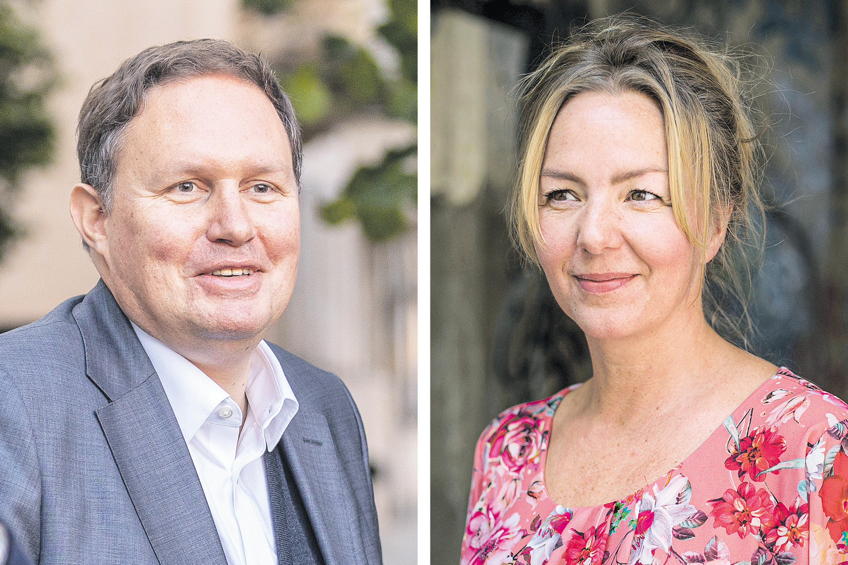Kulturpolitiker Carsten Brosda und Schriftstellerin Simone Buchholz: Die Pausentaste ist jetzt nicht mehr so hart gedrückt.