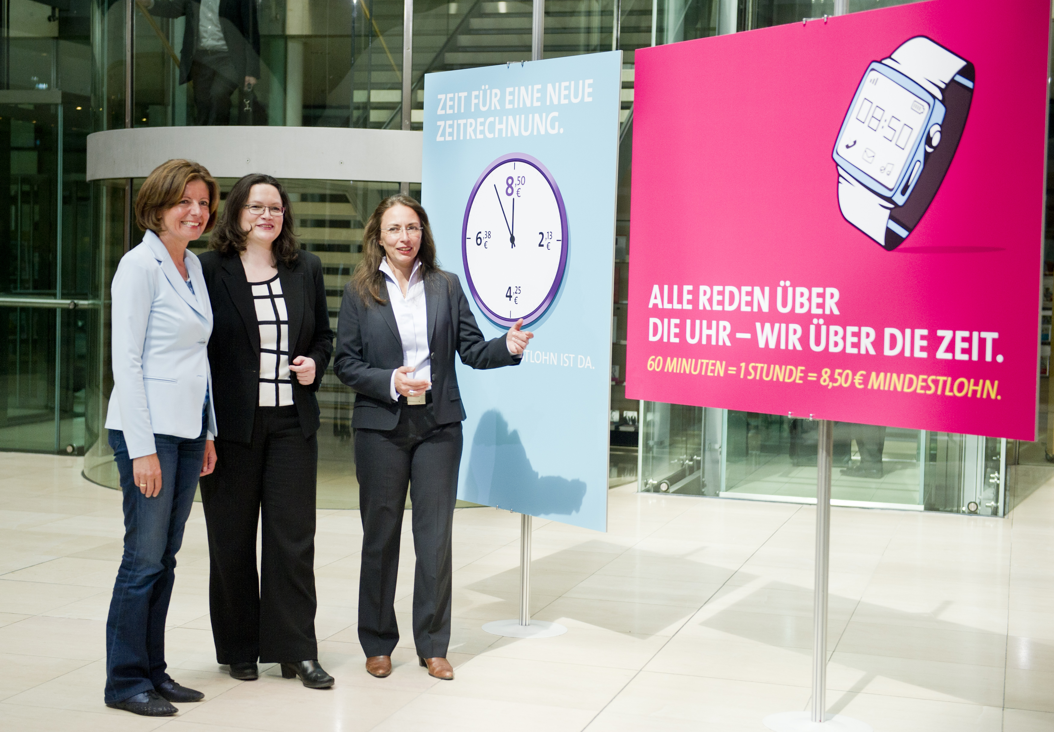 Neue Mindestlohn-Plakate 
