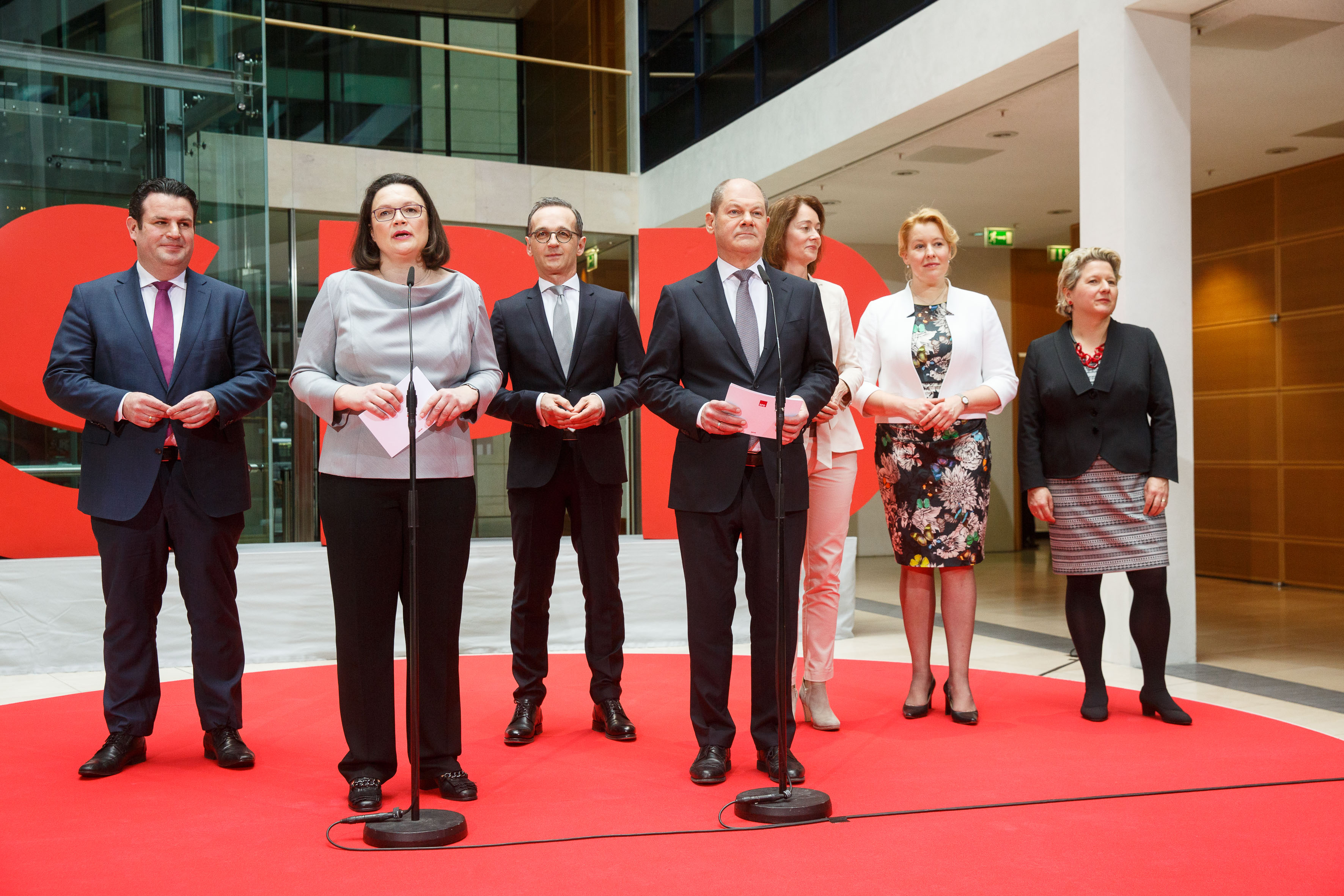 SPD Vorstellung Bundesminister