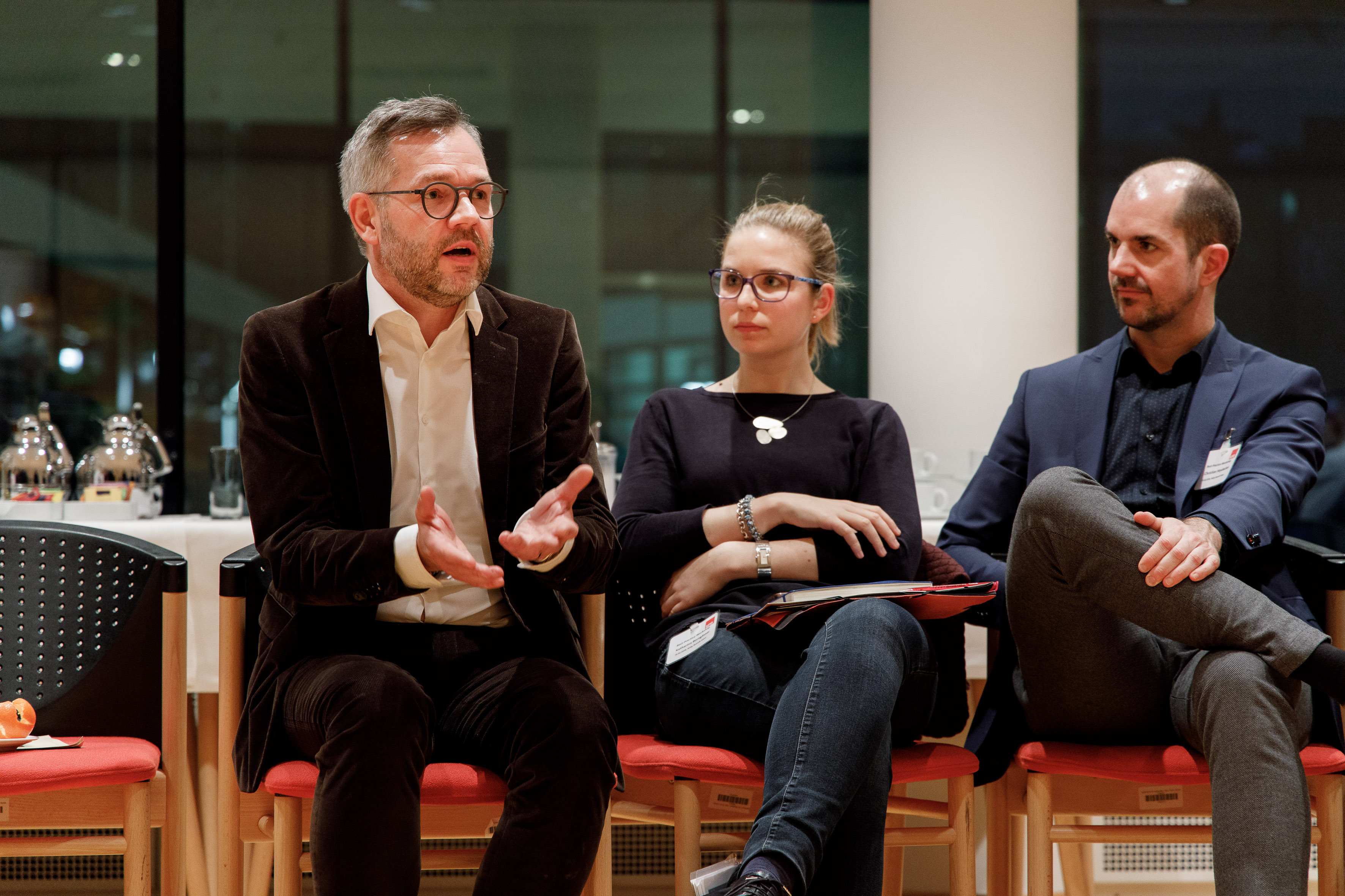 Der hessische Bundestagsabgeordnete Michael Roth während eines Best-Practice-Workshops im Willy-Brandt-Haus