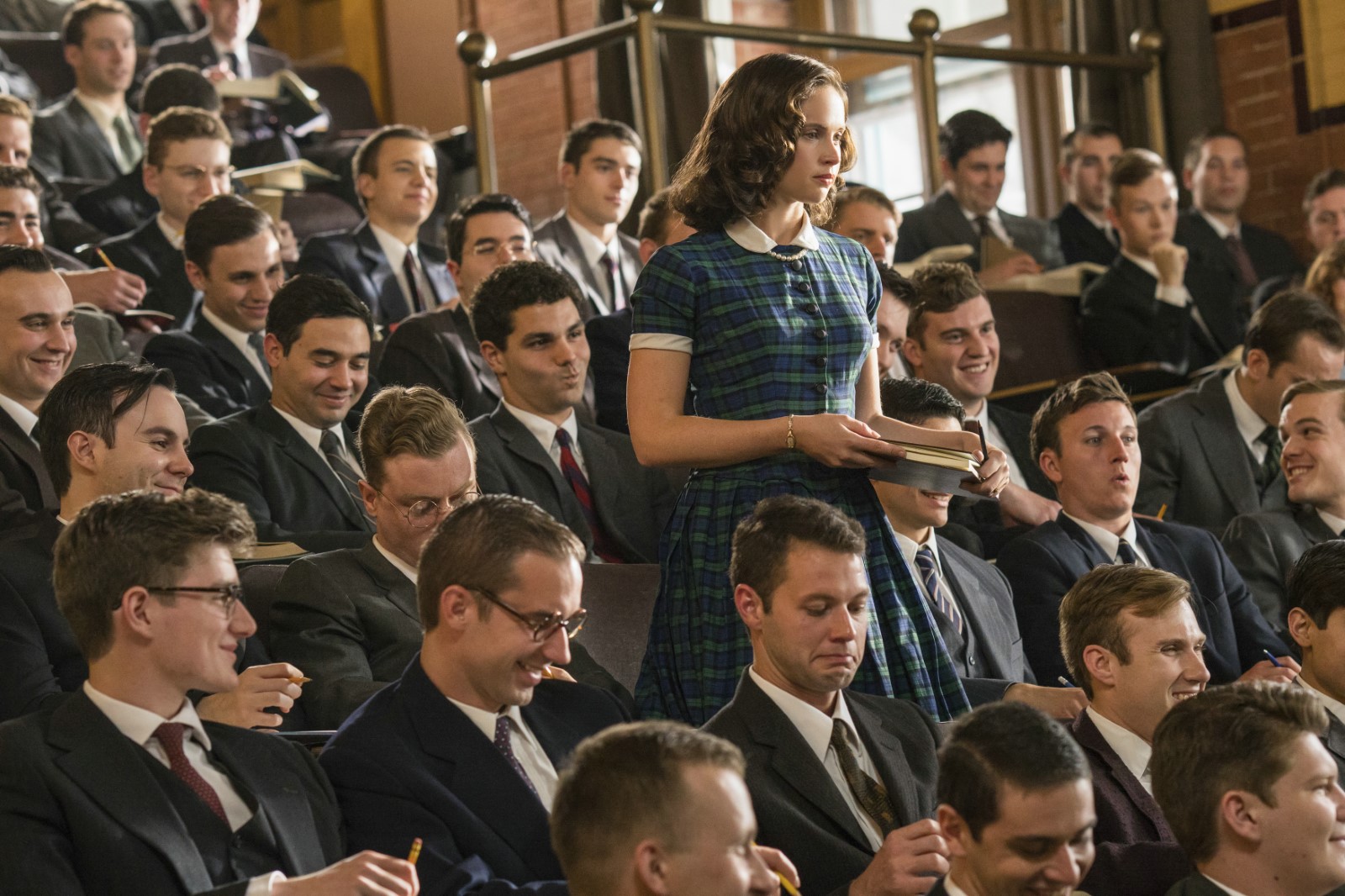 die junge Ruth Bader Ginsburg (Felicity Jones) beim Jura-Studium in Harvard