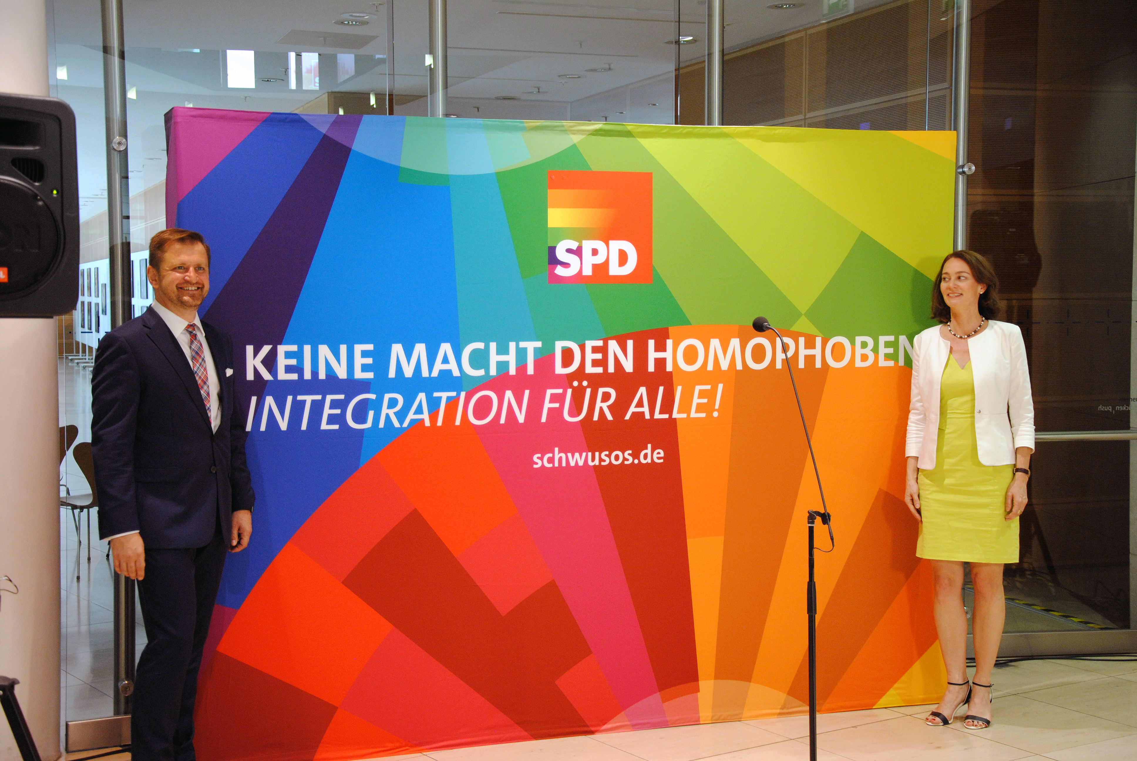 Ansgar Dittmar und Katarina Barley eröffnen die CSD-Saison