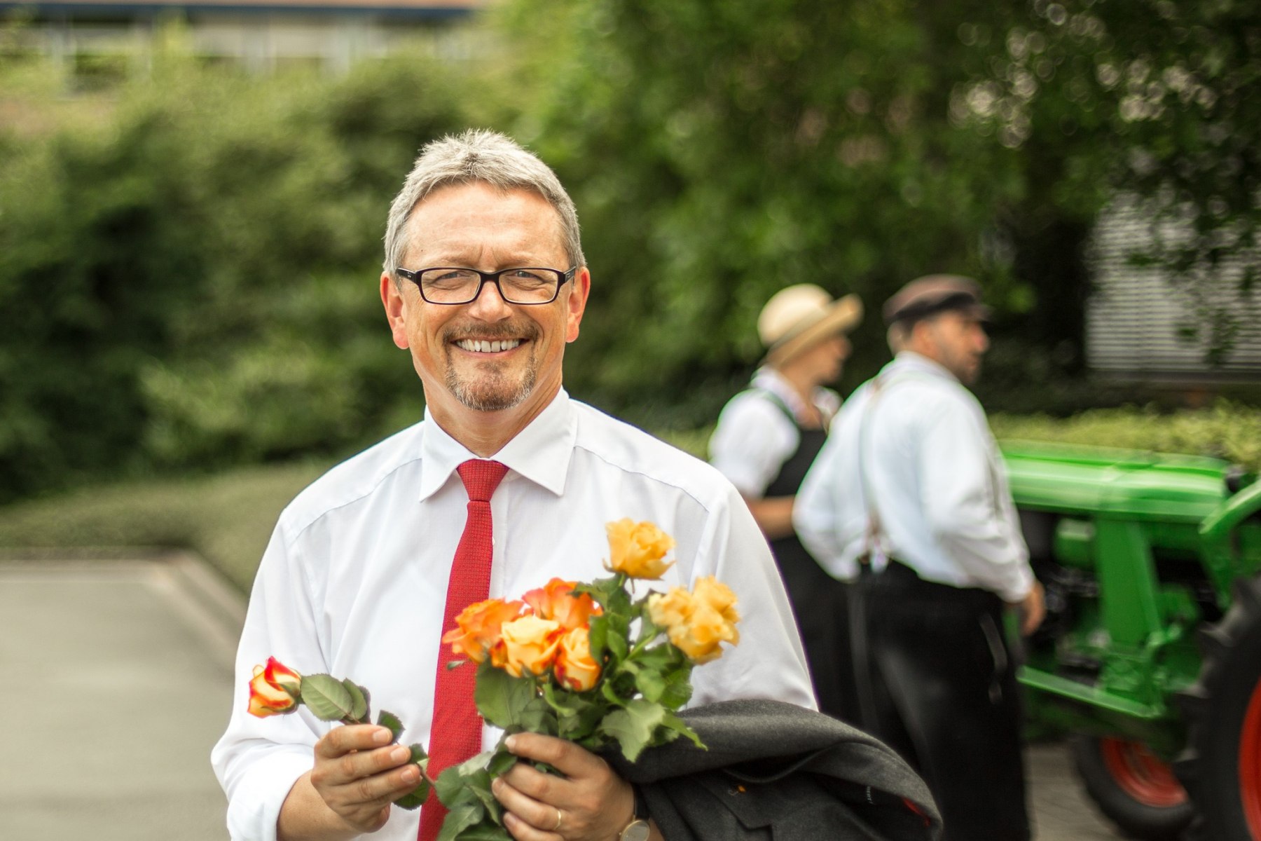 Strahlender Sieger: Bernd Lütjen wurde mit 87,1 Prozent der abgegebenen Stimmen als Landrat des Kreises Osterholz bestätigt.