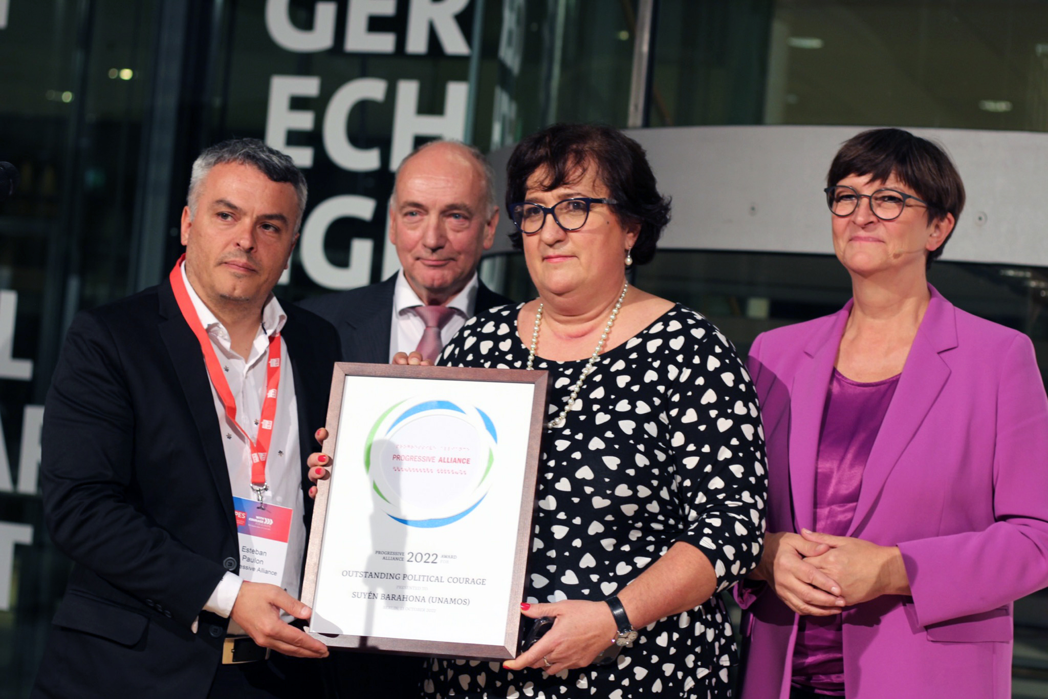 Ehrung für eine politische Gefangene: Der Menschenrechtspreis der „Progressive Alliance“ geht an Suyen Barahona in Nicaragua.