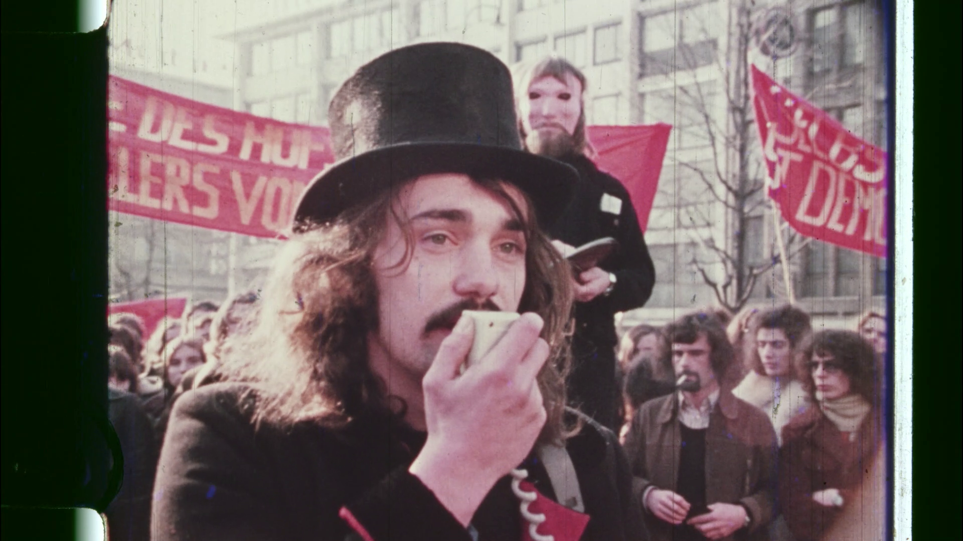 Die erste Generation: Der Aktivist und Musiker Bernd Köhler bei einer Jugendzentrumsdemonstration in Mannheim.