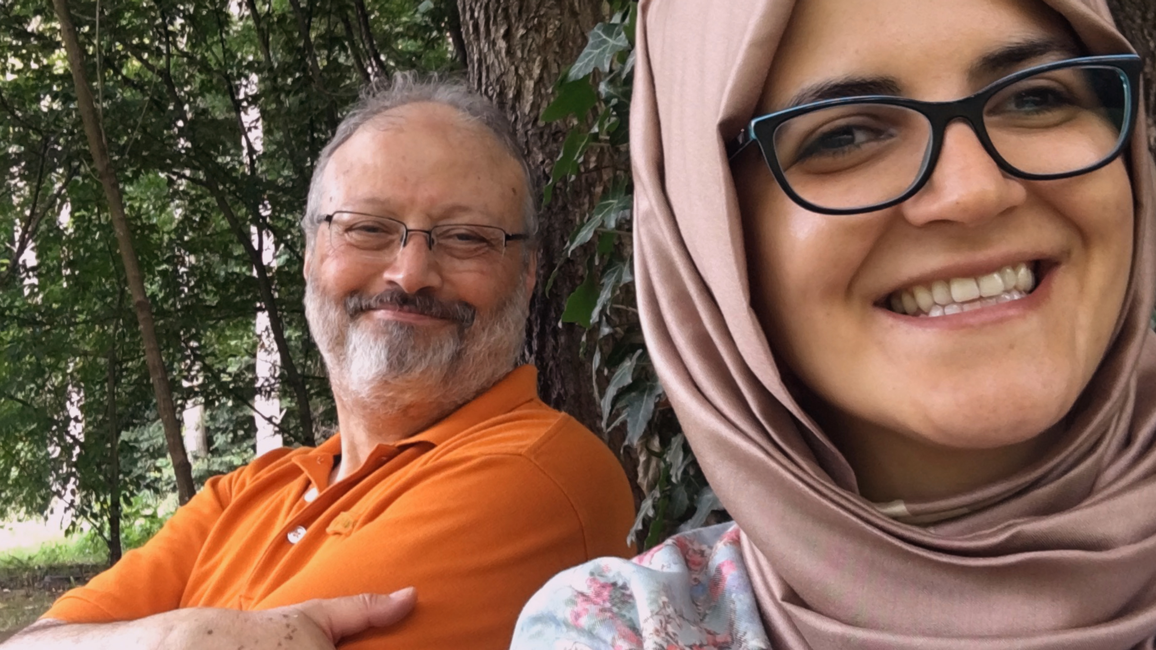 Kurzes Glück: Jamal Khashoggi mit seiner Verlobten Hatice Cengiz in Istanbul