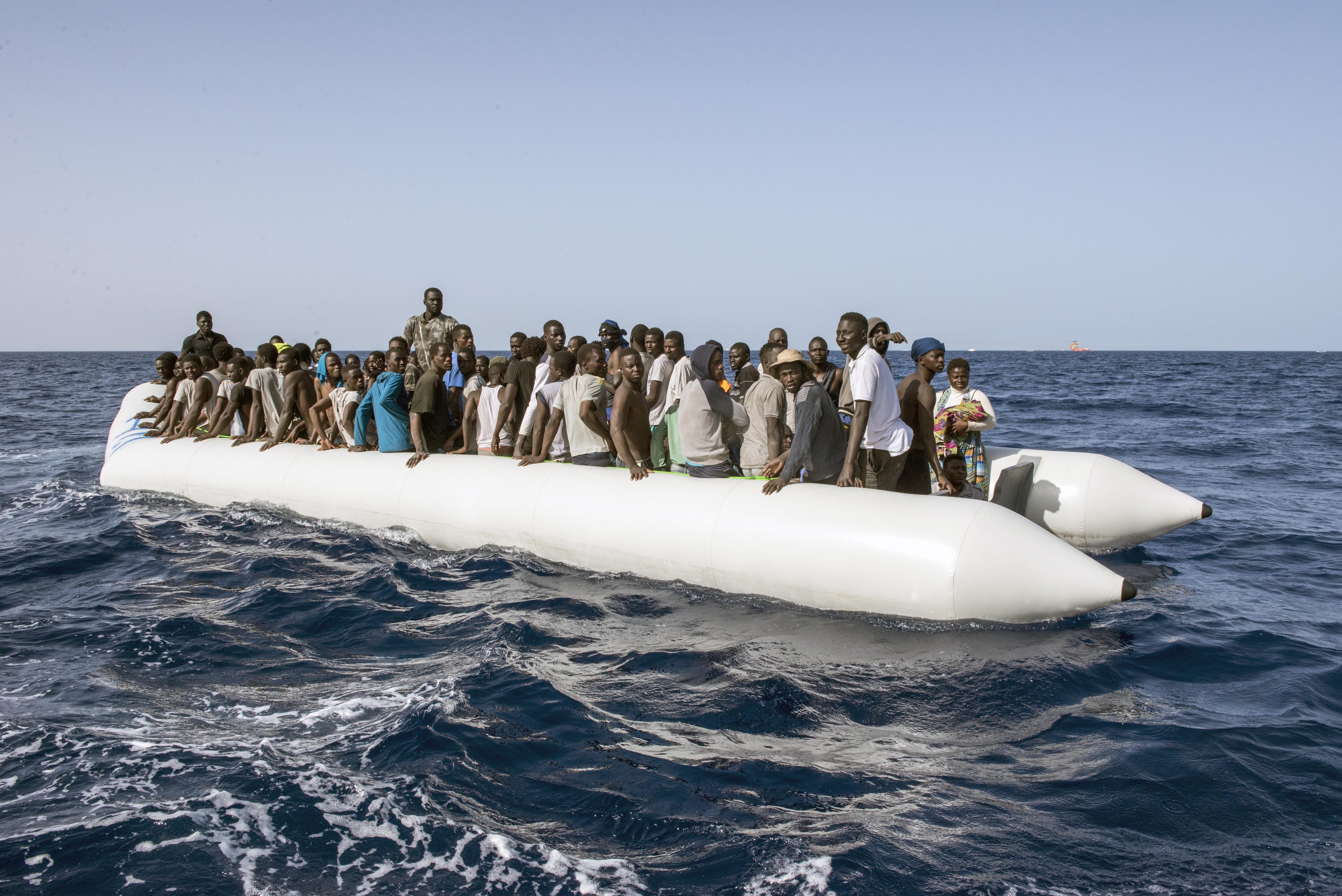 Flüchtlinge im Mittelmeer