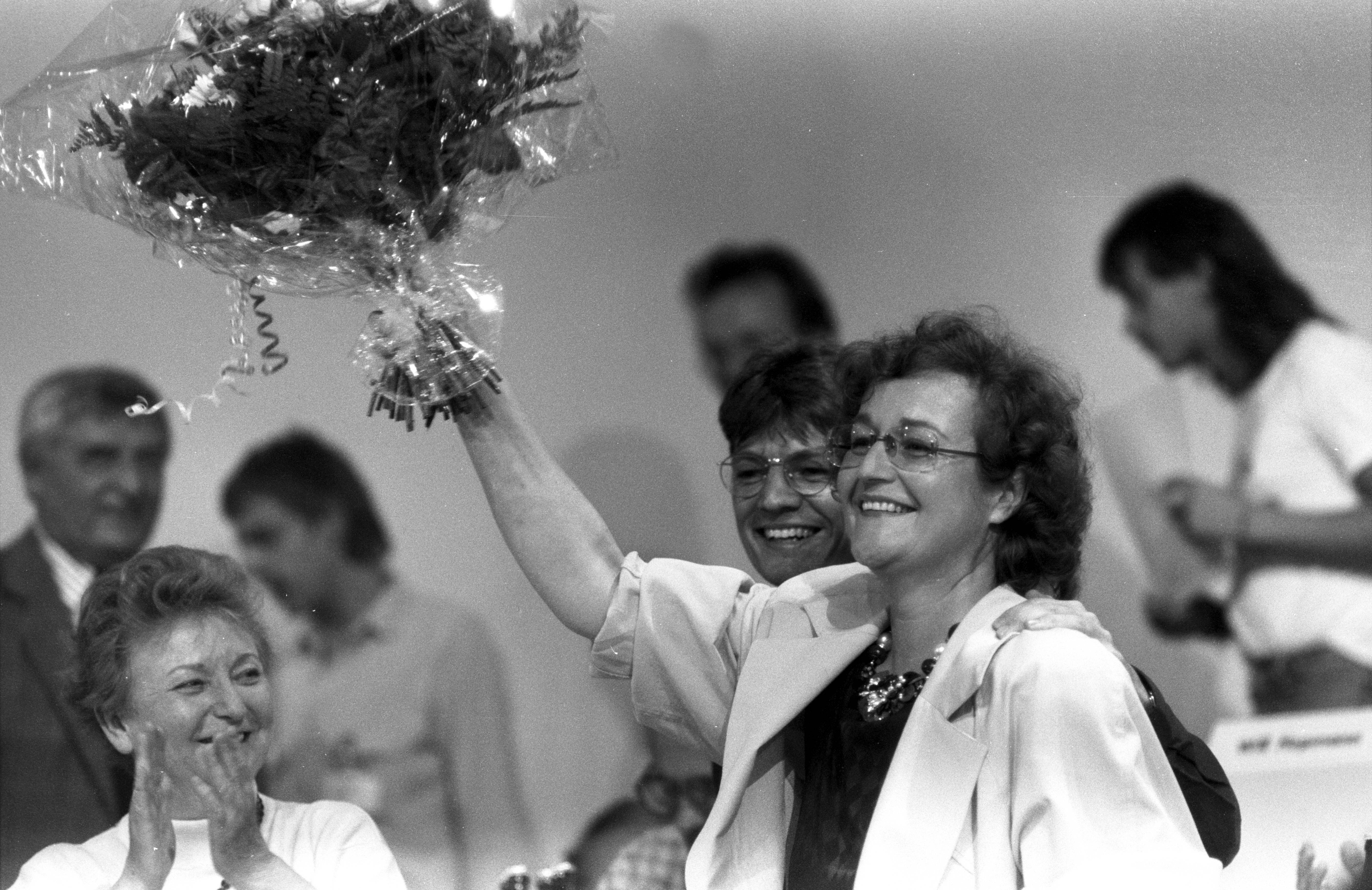 Die Frauenquote zeigt Wirkung: Auf dem Parteitag in Münster 1988 wurde Herta Däubler-Gmelin zur ersten  stellvertretenden Parteivorsitzenden gewählt.