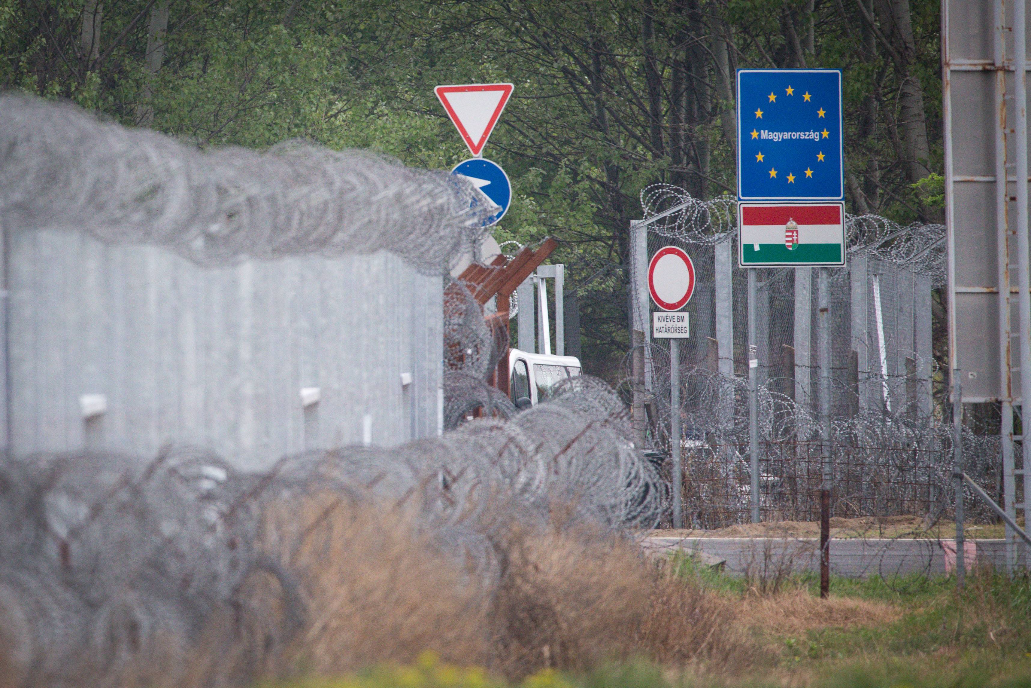 Grenzsicherung an der ungarisch-serbischen Grenze.