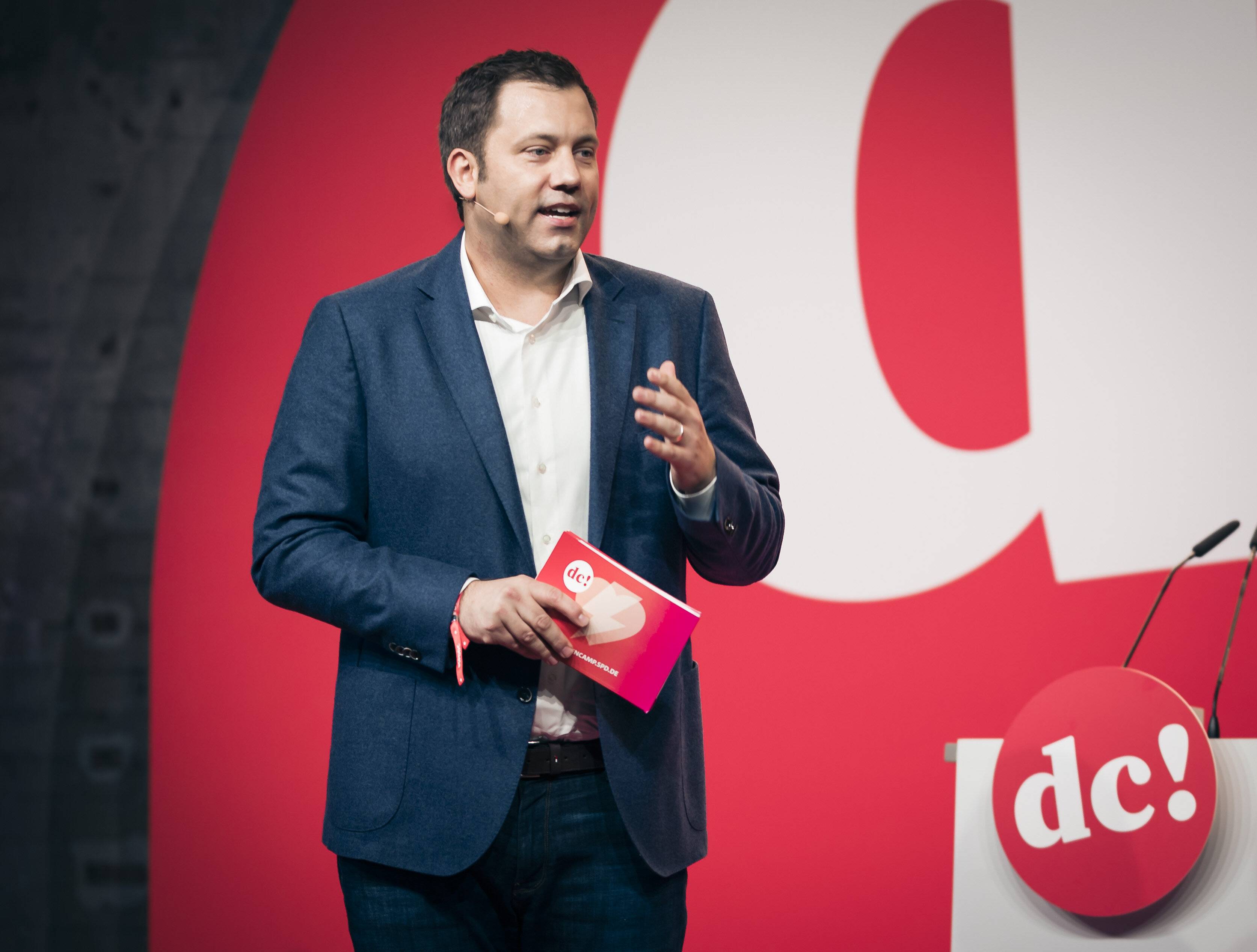 SPD-Generalsekretär Lars Klingbeil beim Debattencamp vor zwei Jahren in Berlin. Diesmal findet es rein digital statt.