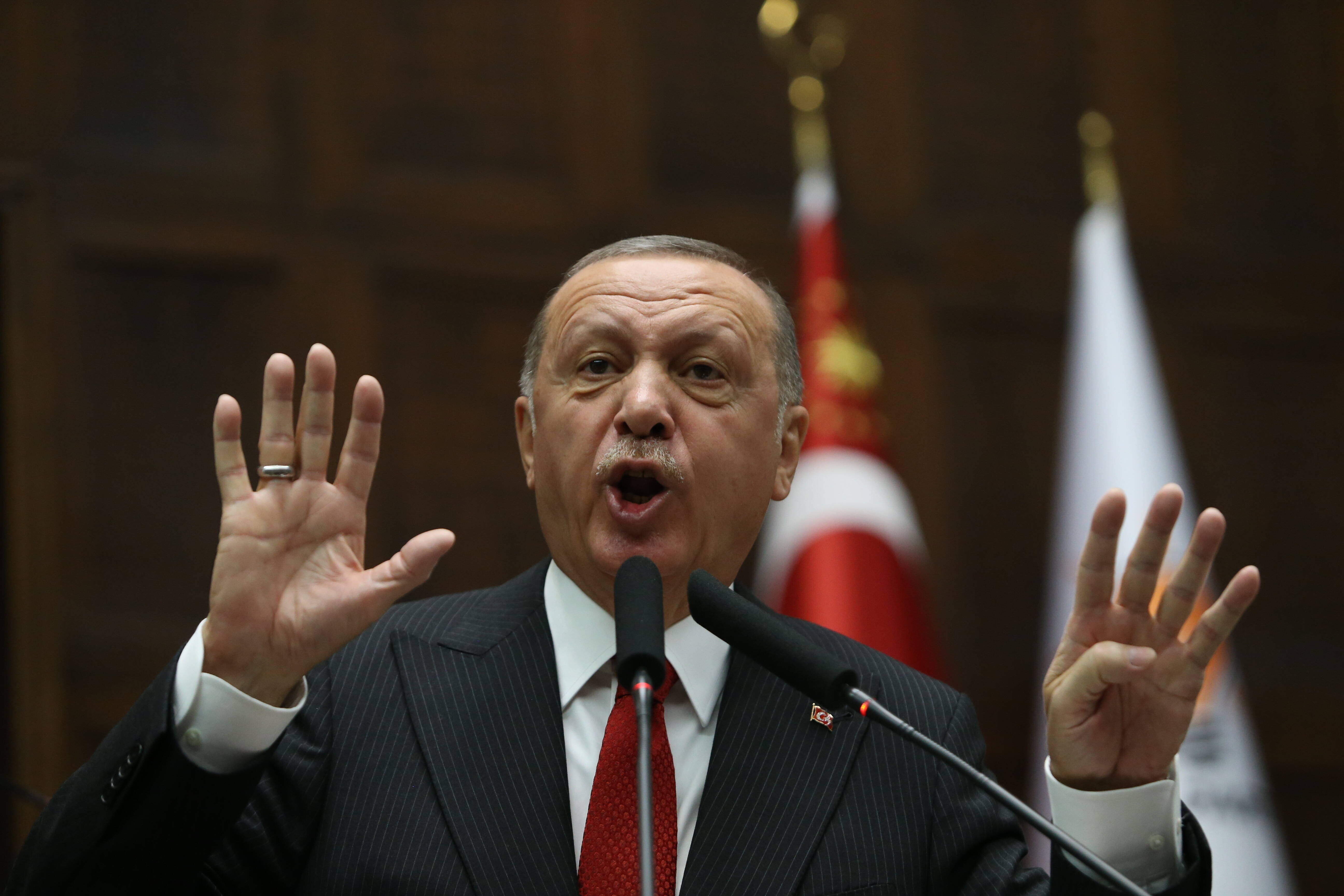 Der türkische Präsident droht der EU am 5. November 2019 mit einer neuen Flüchtlingswelle, sollten seine Forderungen von Brüssel nicht erfüllt werden.