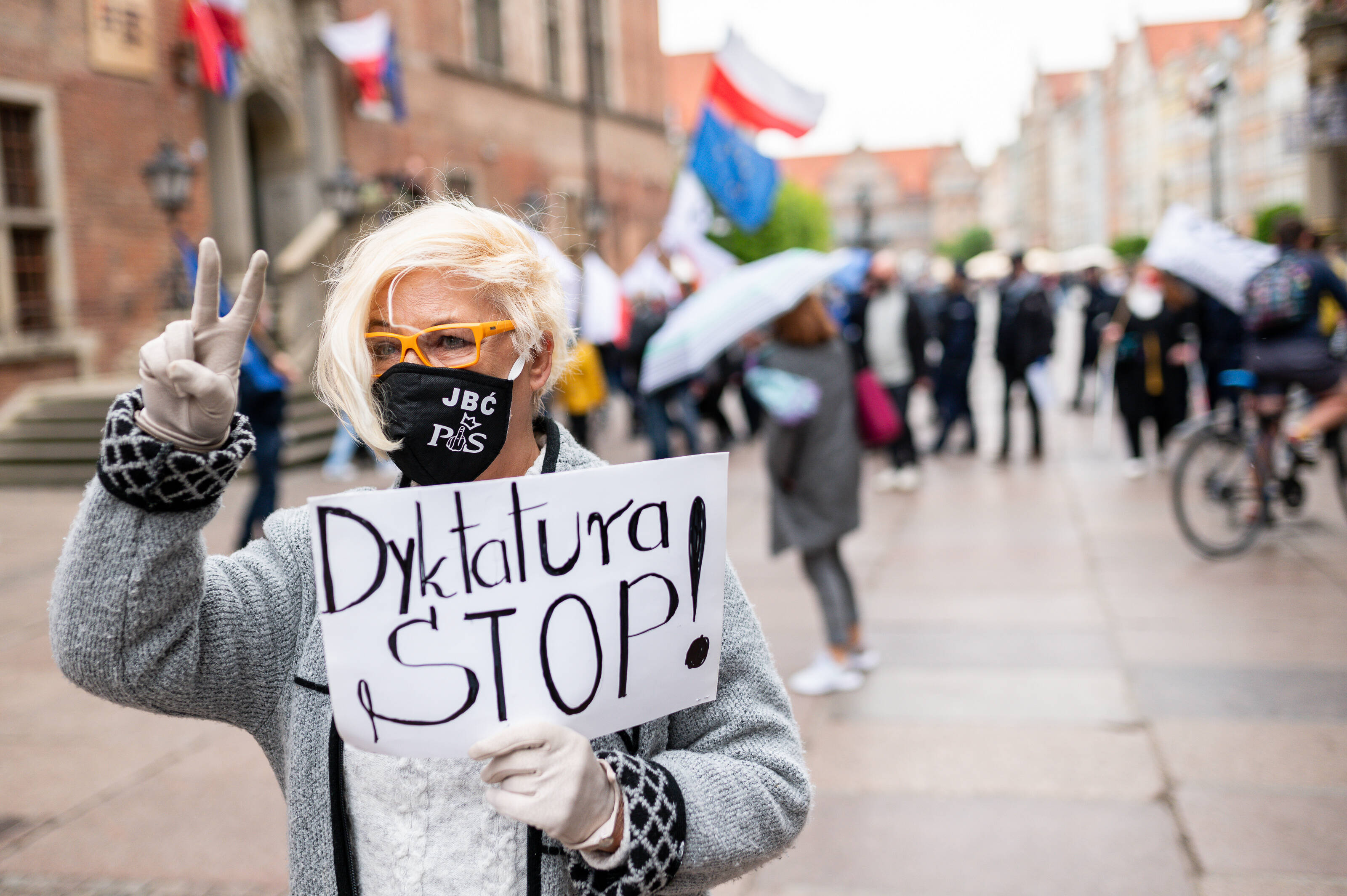 Demokratie in der Defensive: Demonstration in Polen gegen die Regierung im Mai 2020.