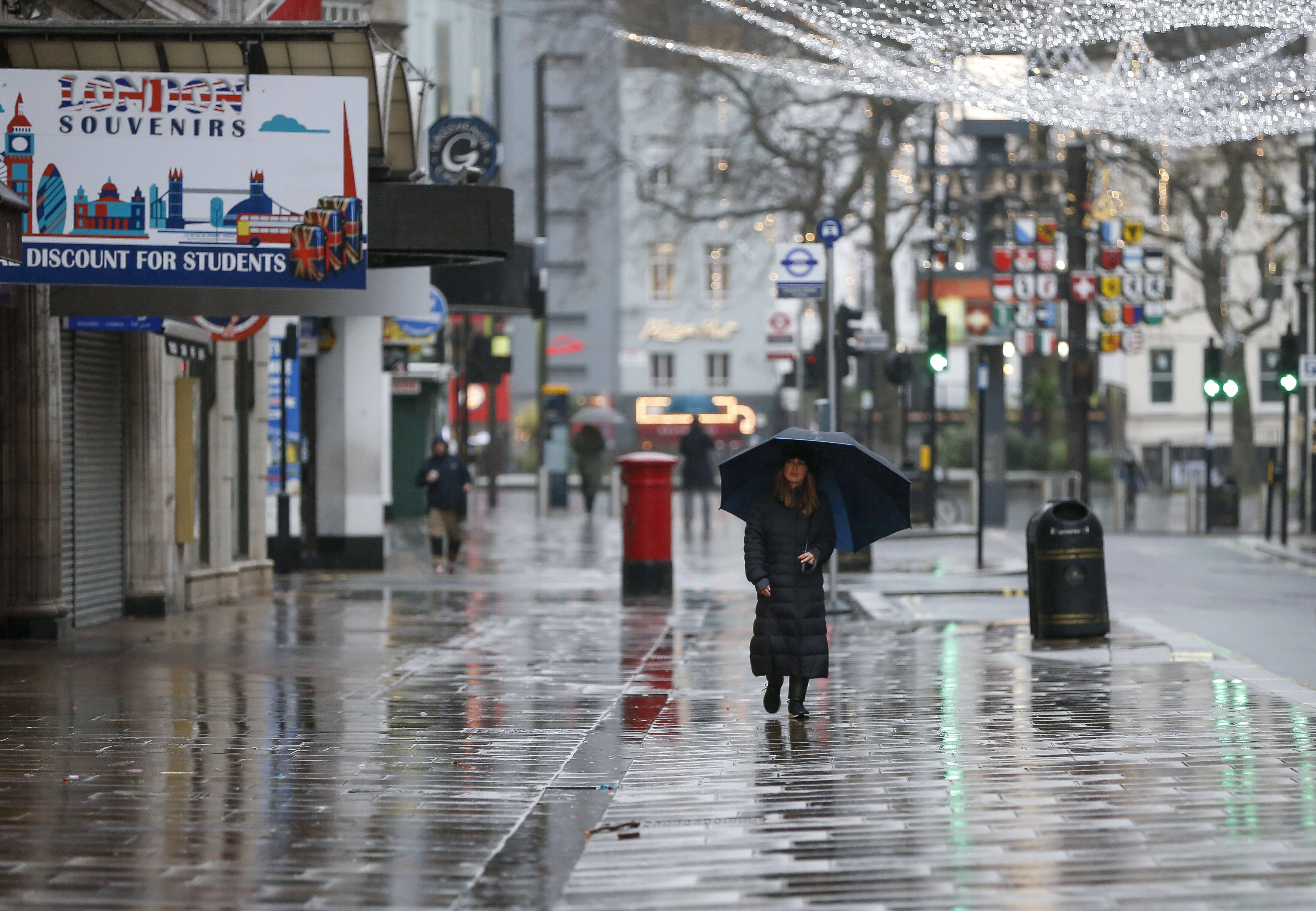Fußgängerzone in London: das soziale Leben praktisch auf Null heruntergefahren