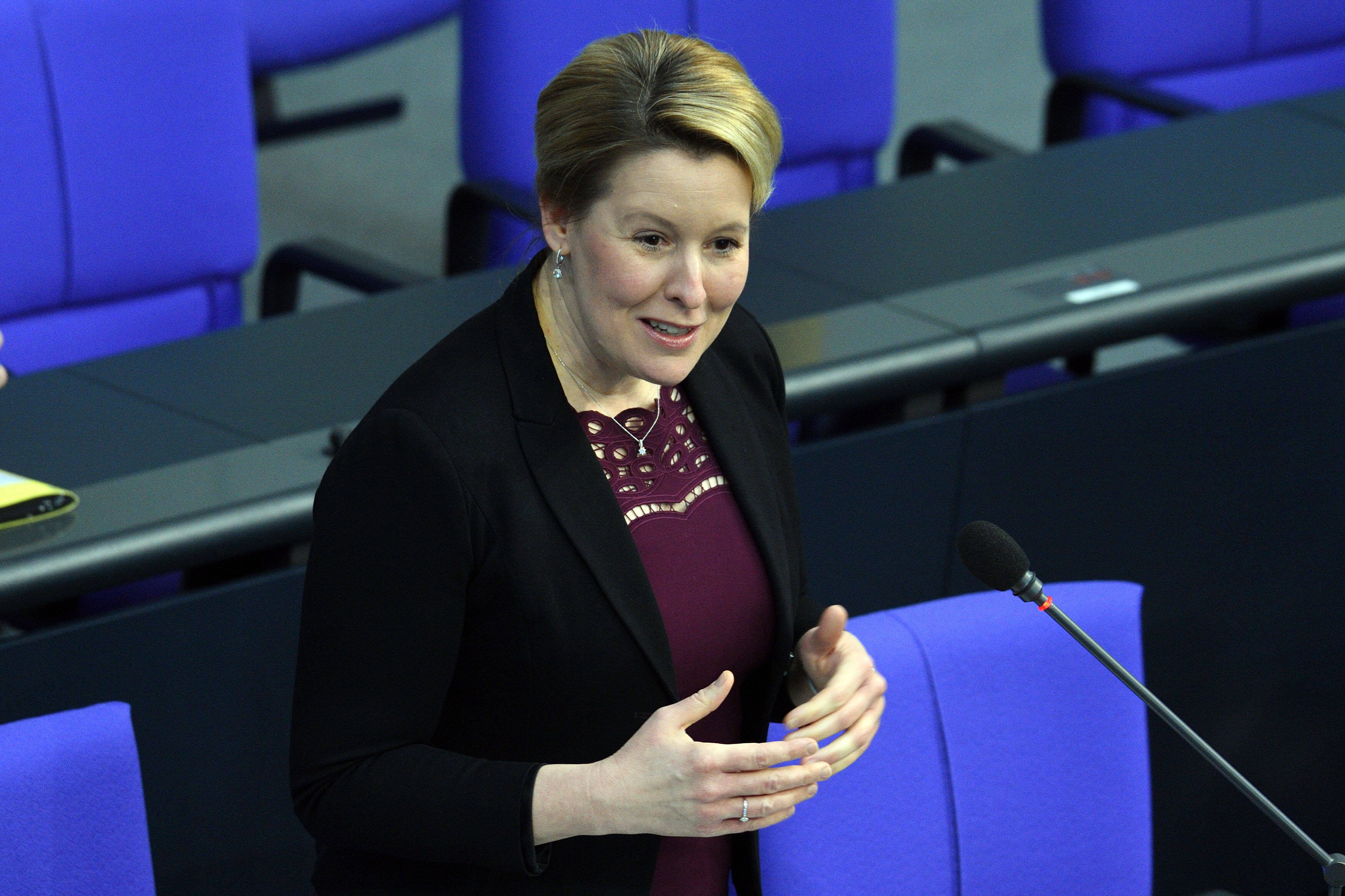 Entschlossene Reformerin: Bundesjugend- und familienministerin Franziska Giffey am 27.01.2021 im Deutschen Bundestag