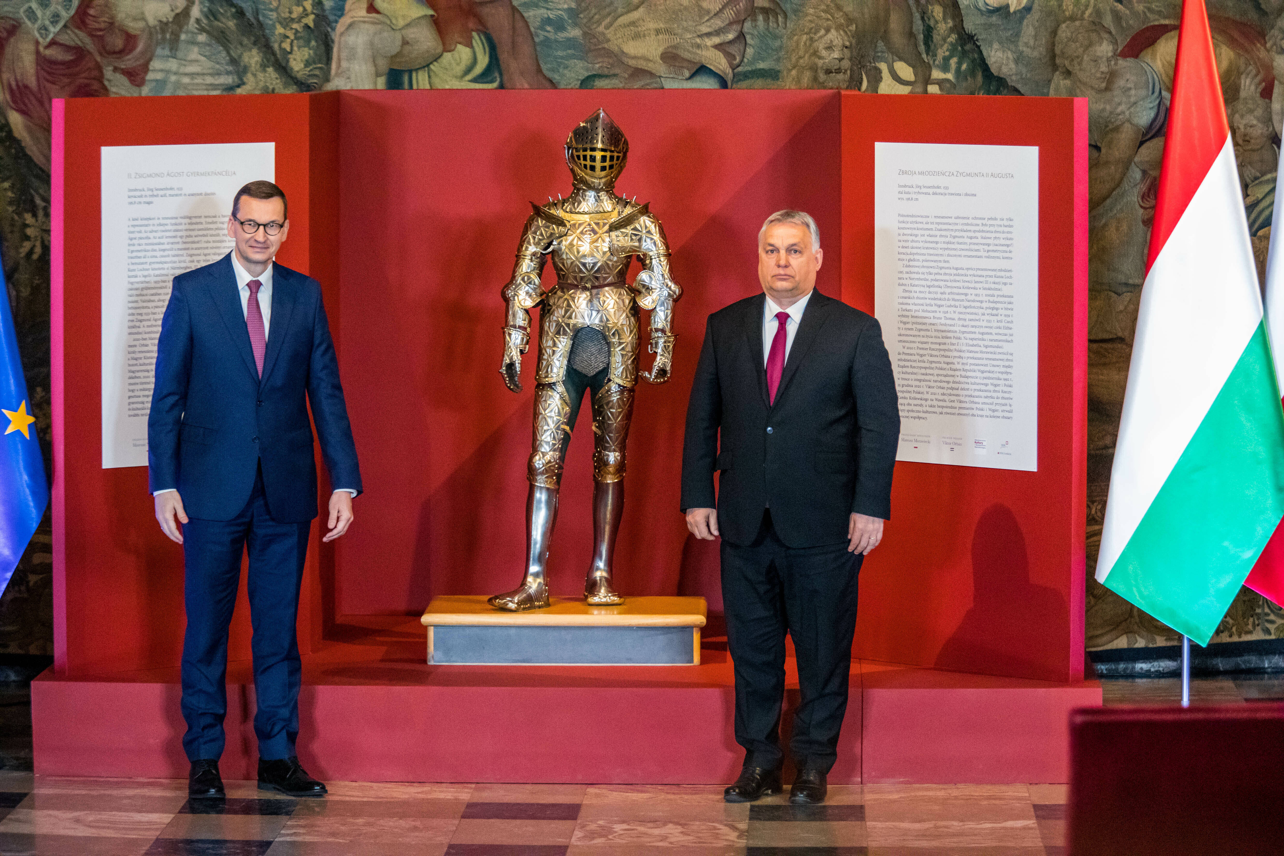 Sie bekämpfen die Medienfreiheit in ihren Ländern: Polens Ministerpräsident Mateusz Morawiecki (l.) mit seinem ungarischen Amtskollegen Victor Orban am 17. Februar 2021 in Krakau
