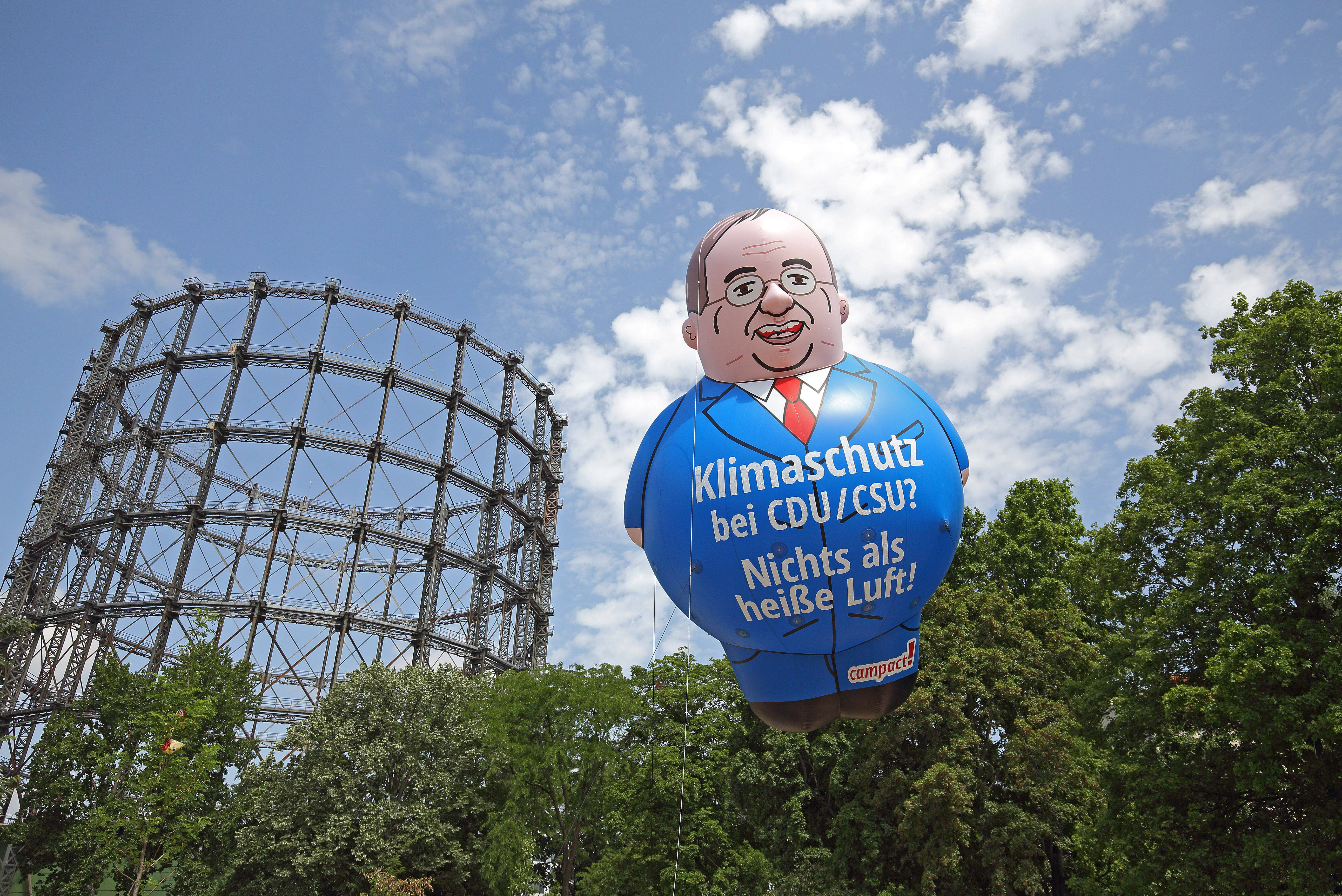 Protest gegen die Klimapolitik der Union: Im Wahlprogramm von CDU und CSU findet sich wenig Konkretes.