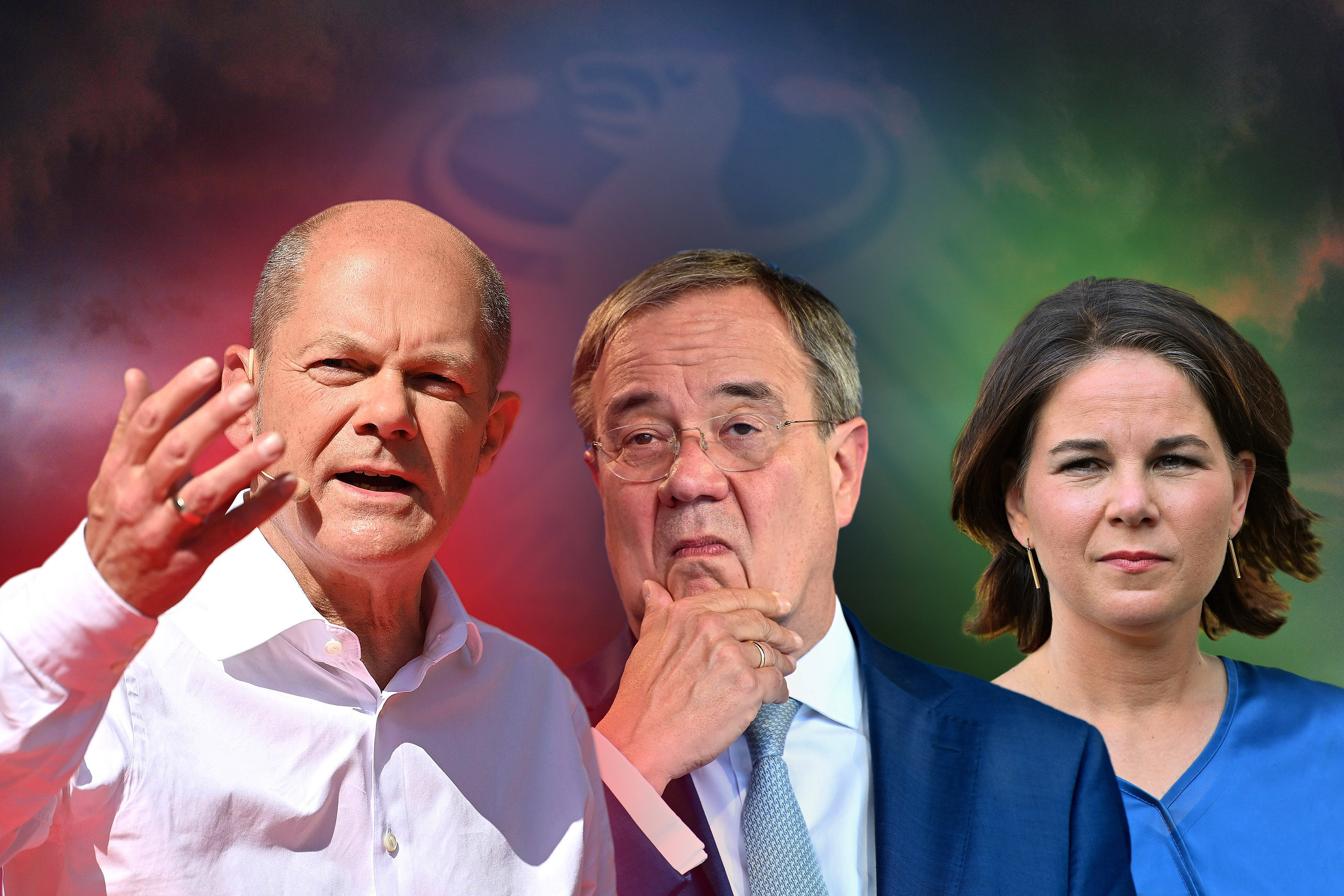 Streit im TV-Triell: SPD-Kanzlerkandidat Olaf Scholz (l.) weist im Bundestagswahlkampf 2021 die Vorwürfe von CDU-Chef Armin Laschet zurück, der Zoll bekämpfe die Geldwäsche nicht energisch genug.