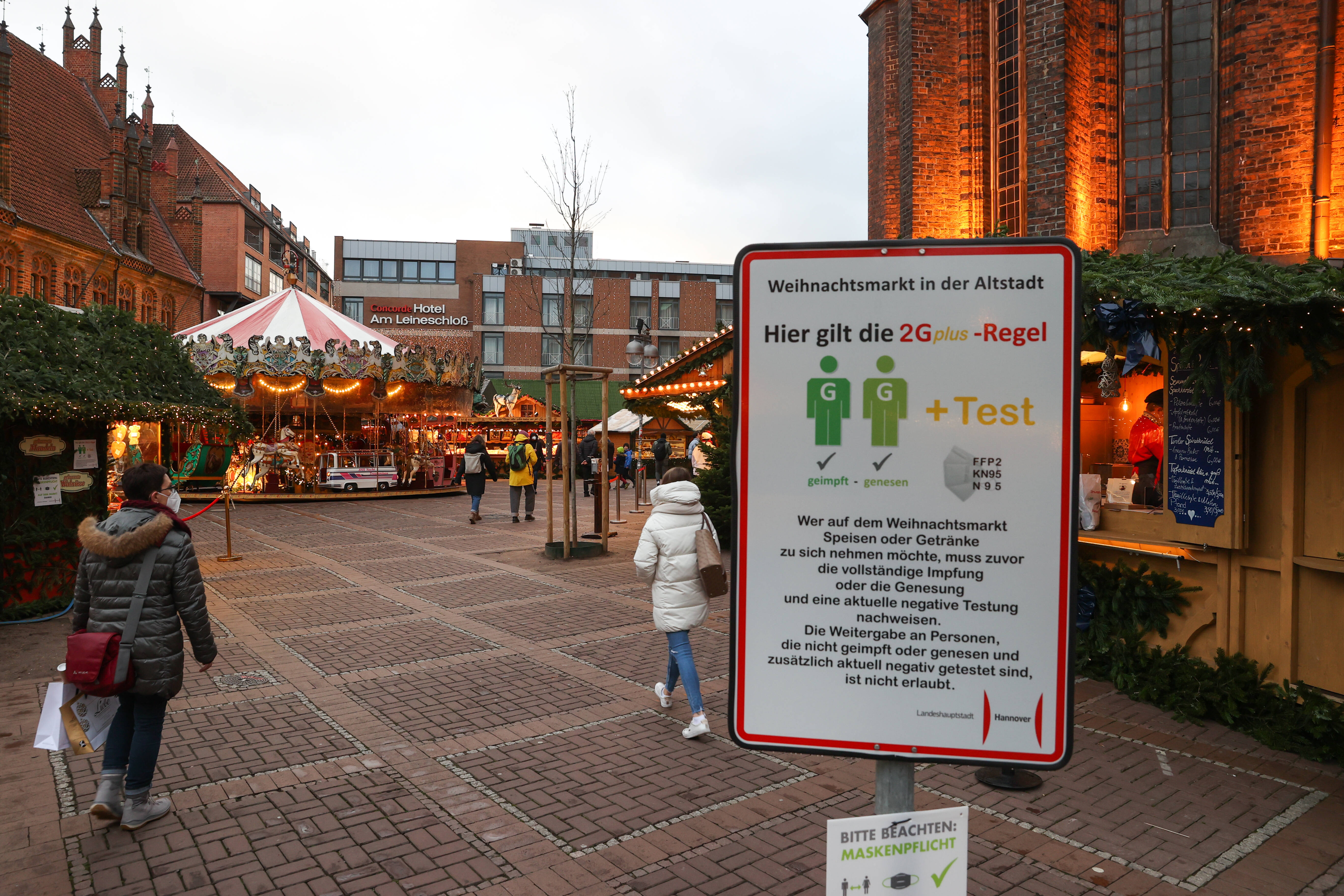 Weihnachtsmarkt mit 2G-Plus: In Hannover gilt diese Regel bereits.