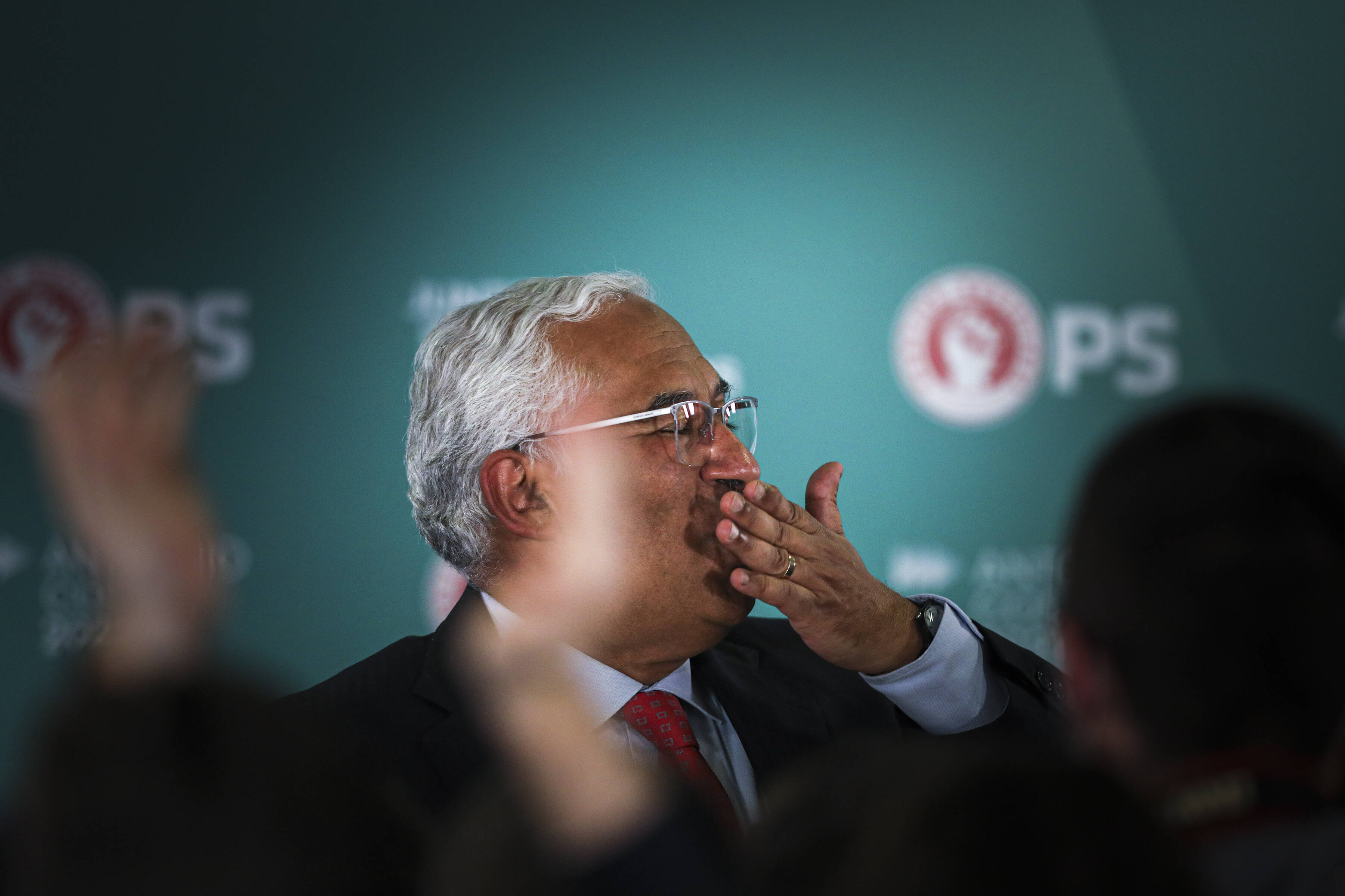 Großer Jubel bei António Costa und der portugiesischen Sozialdemokratie.