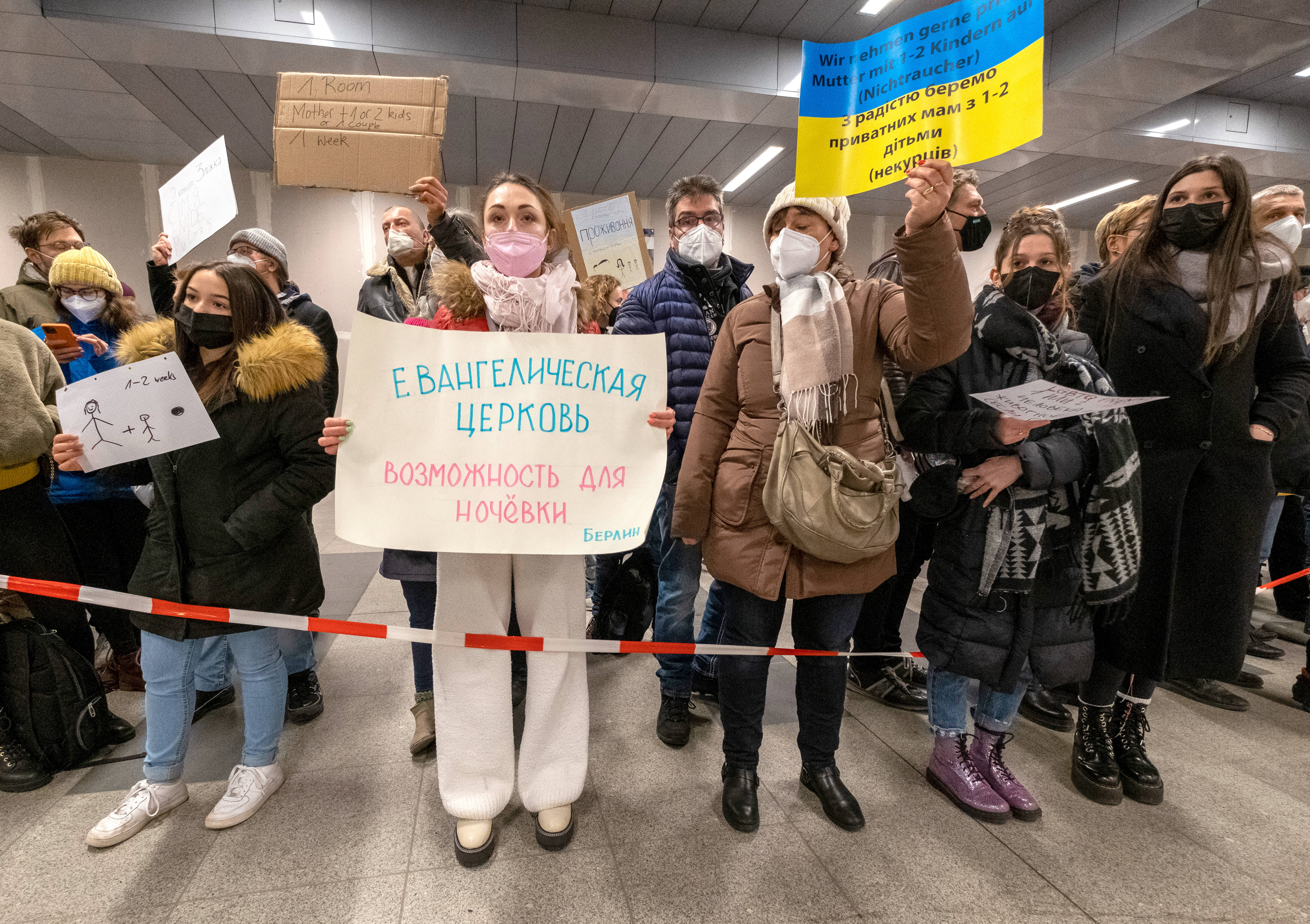 Unterkunft für Geflüchtete aus der Ukraine: Berliner*innen bieten Unterstützung an.