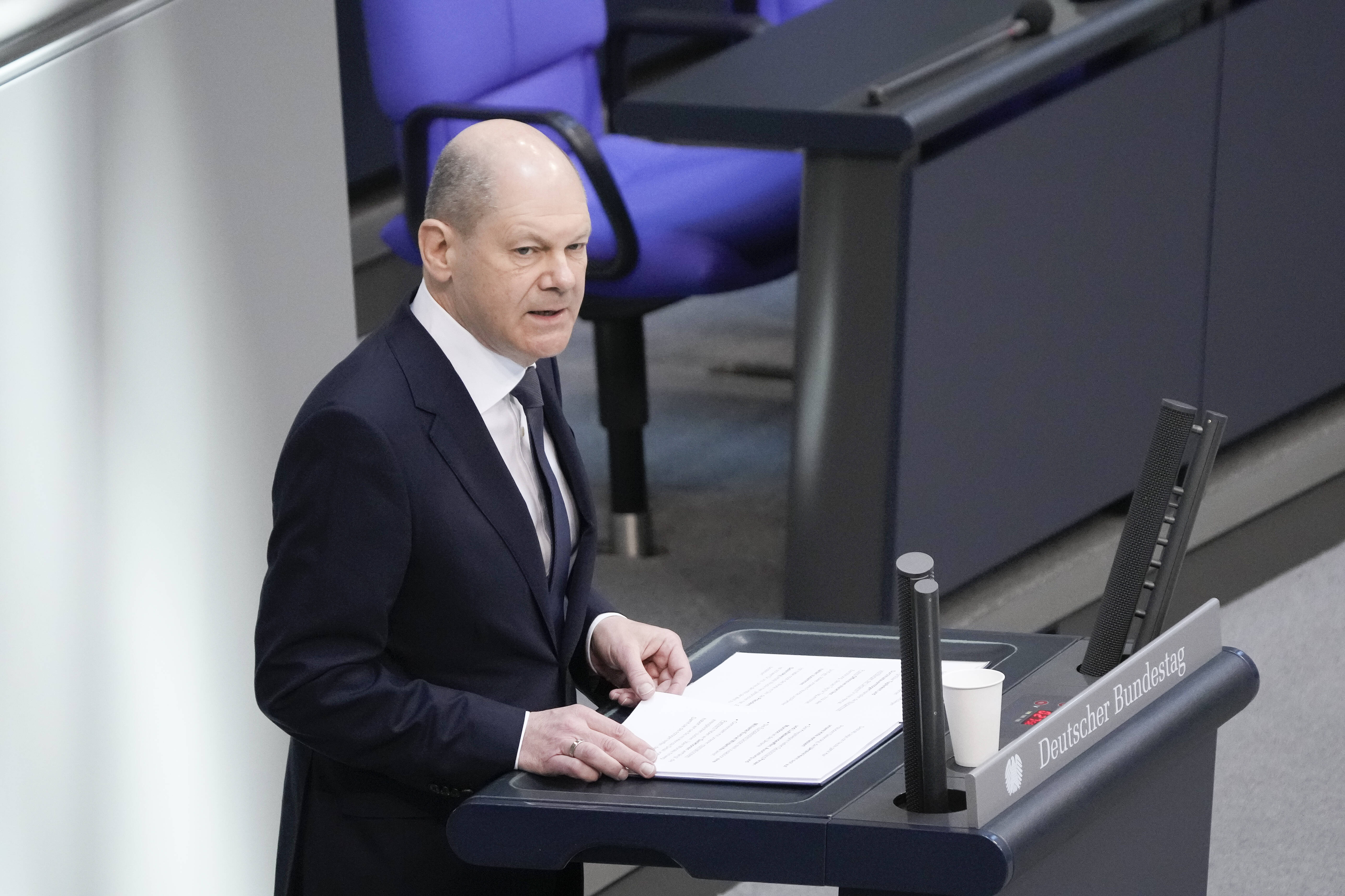 „Wir werden nichts unversucht lassen, bis wieder Frieden herrscht auf unserem Kontinent.“ – Olaf Scholz bei der Generaldebatte im Bundestag am 23.03.2022.