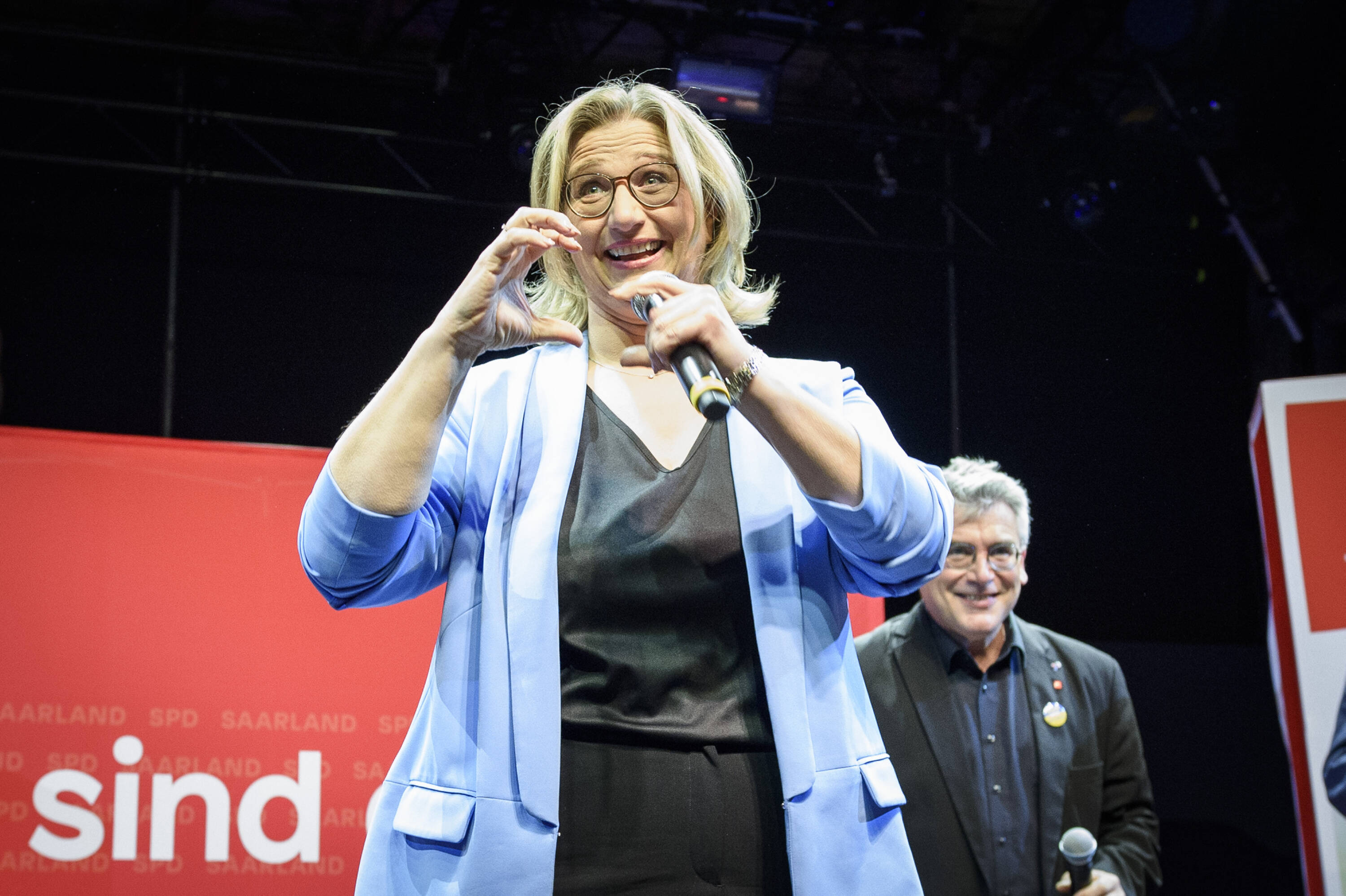 Lachende Siegerin im Saarland: Anke Rehlinger.