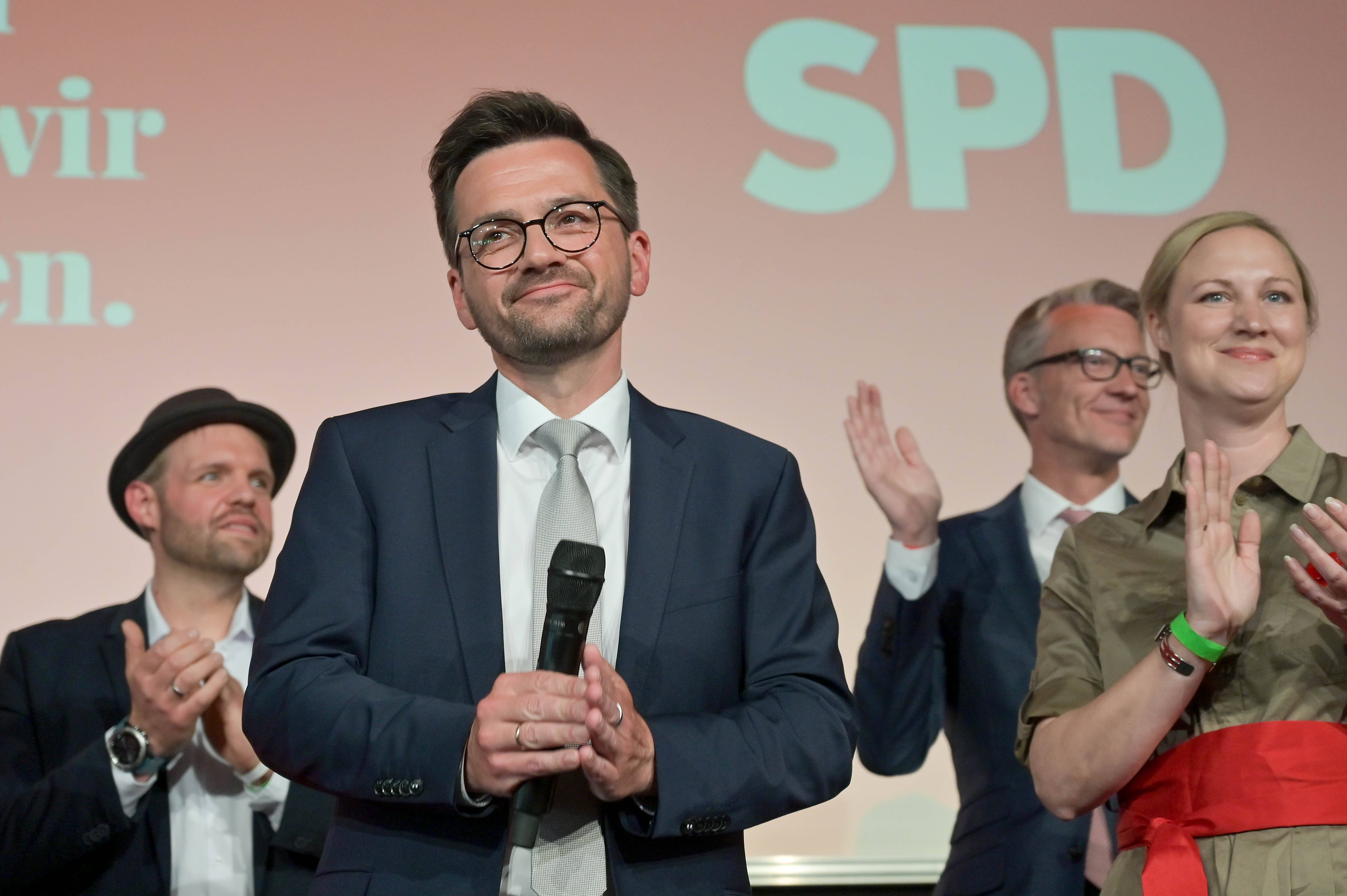 Enttäuscht: SPD-Spitzenkandidat Thomas Kutschaty hatte auf ein deutlich besseres Ergebnis der SPD in Nordrhein-Westfalen gehofft.