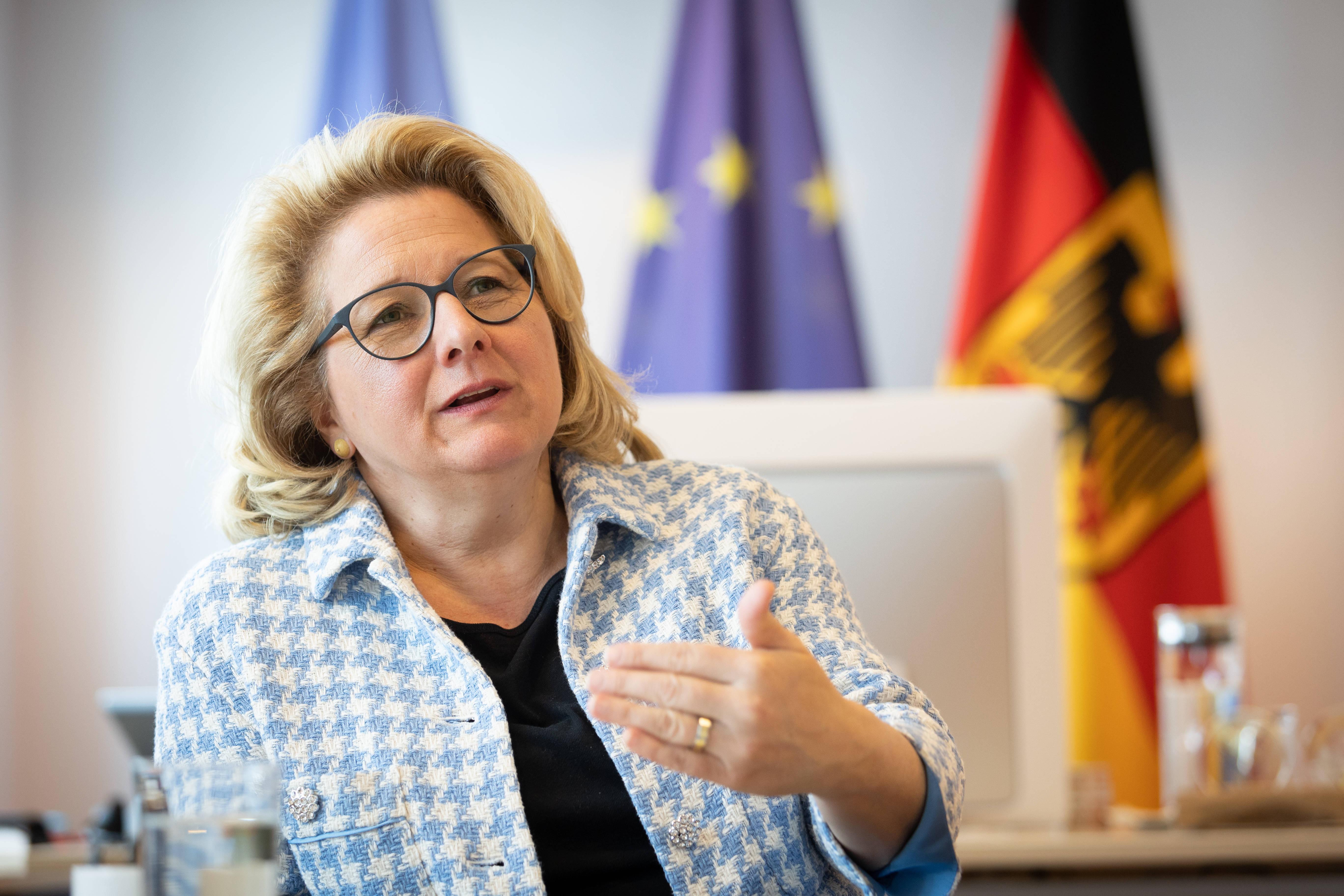 Entwicklungsministerin Svenja Schulze: Deutsche Kommunen können und wollen ihren ukrainischen Partnern beim Wiederaufbau helfen.