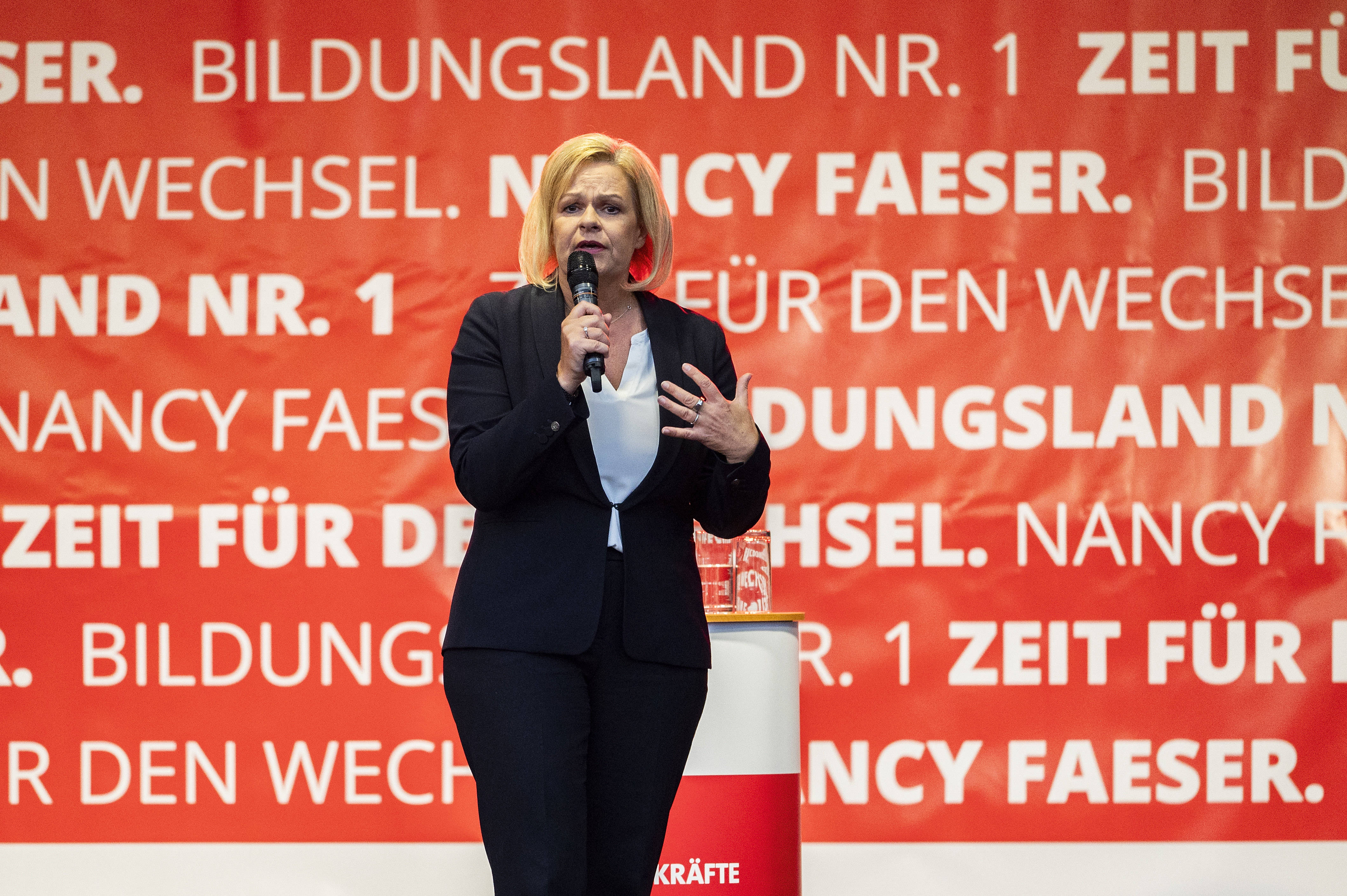 Nancy Faeser will die erste hessische Ministerpräsidentin werden.