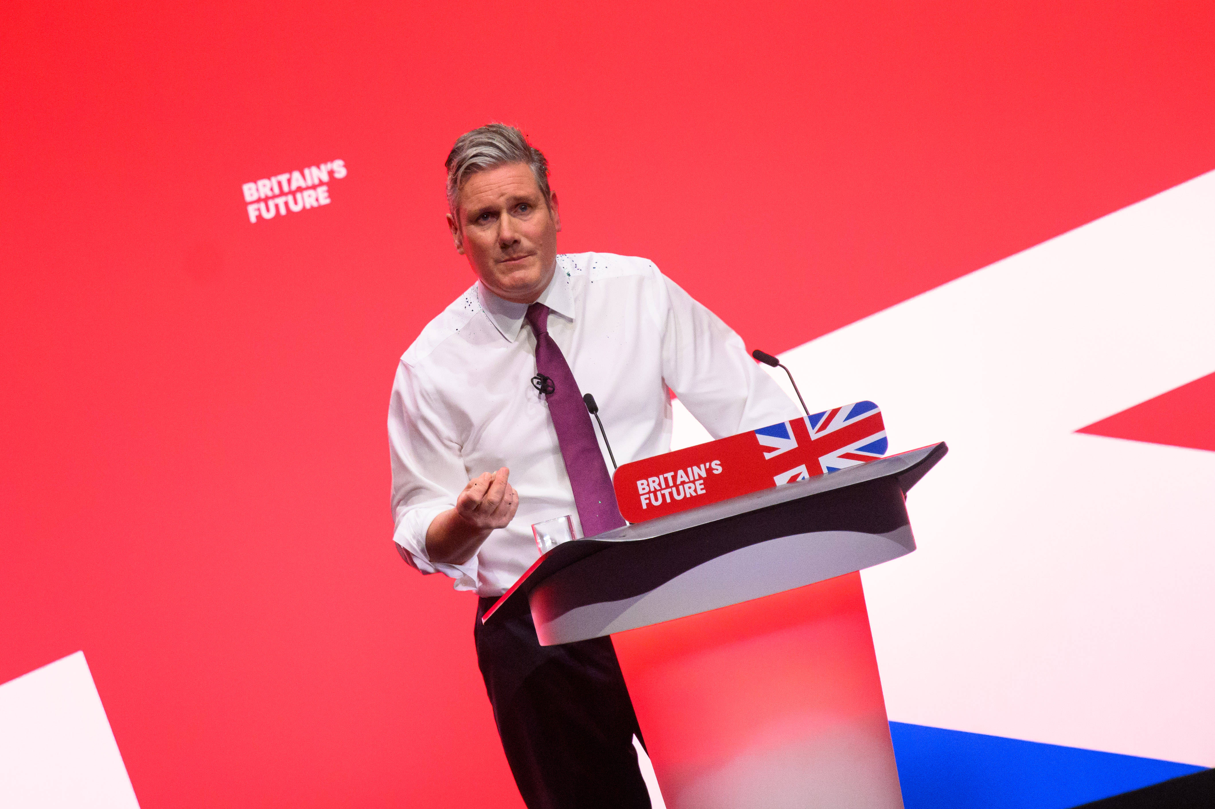 Will im kommenden Jahr britischer Premierminister werden: Labour-Chef Keir Starmer auf dem Parteitag in Liverpool