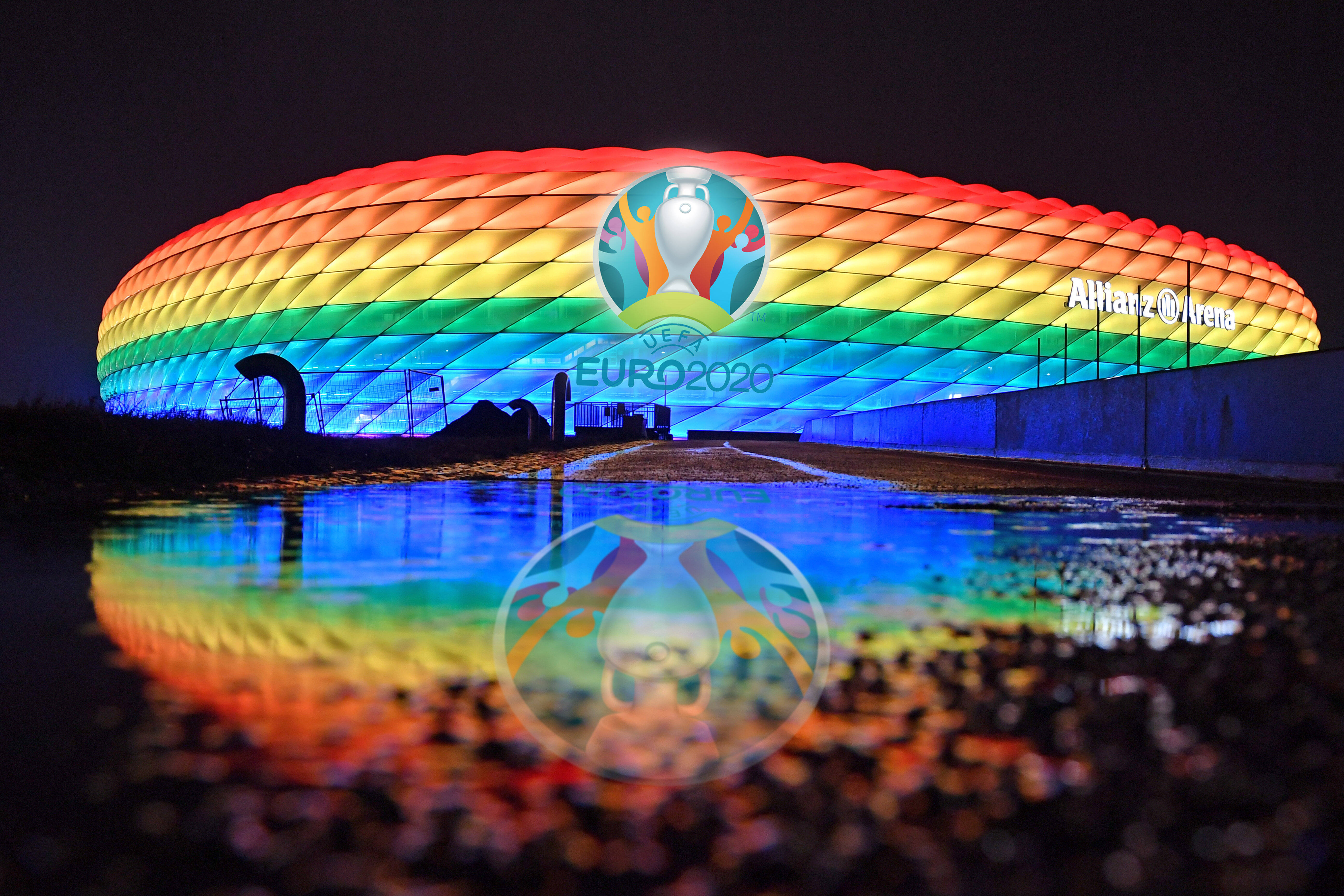 So wird die Münchner Allianz Arena voraussichtlich nicht aussehen, wenn am Mittwoch Ungarn und Deutschland aufeinandertreffen.