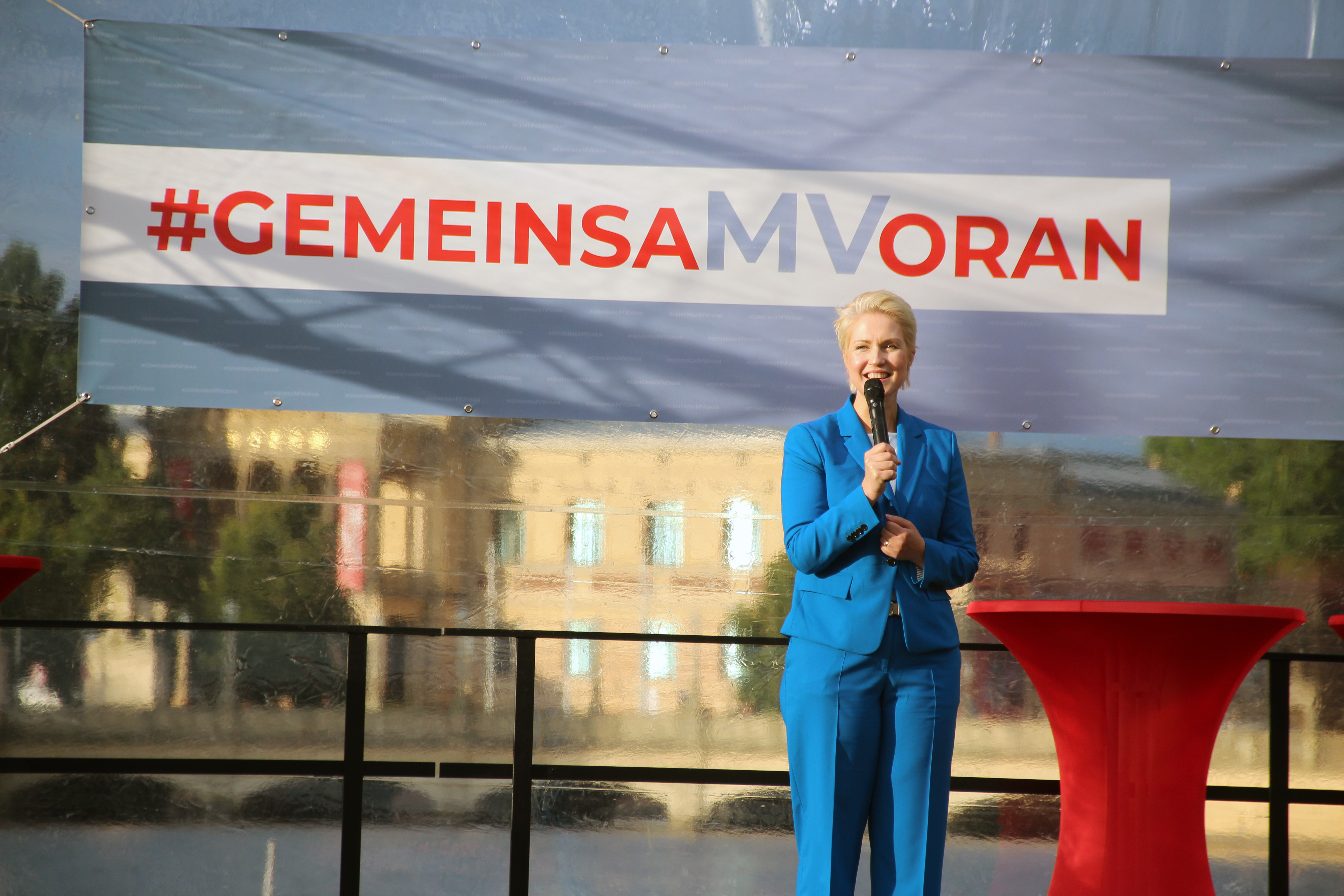 Mecklenburg-Vorpommerns Ministerpräsidentin Manuela Schwesig: Umfragen sind noch keine Wahlergebnissse.