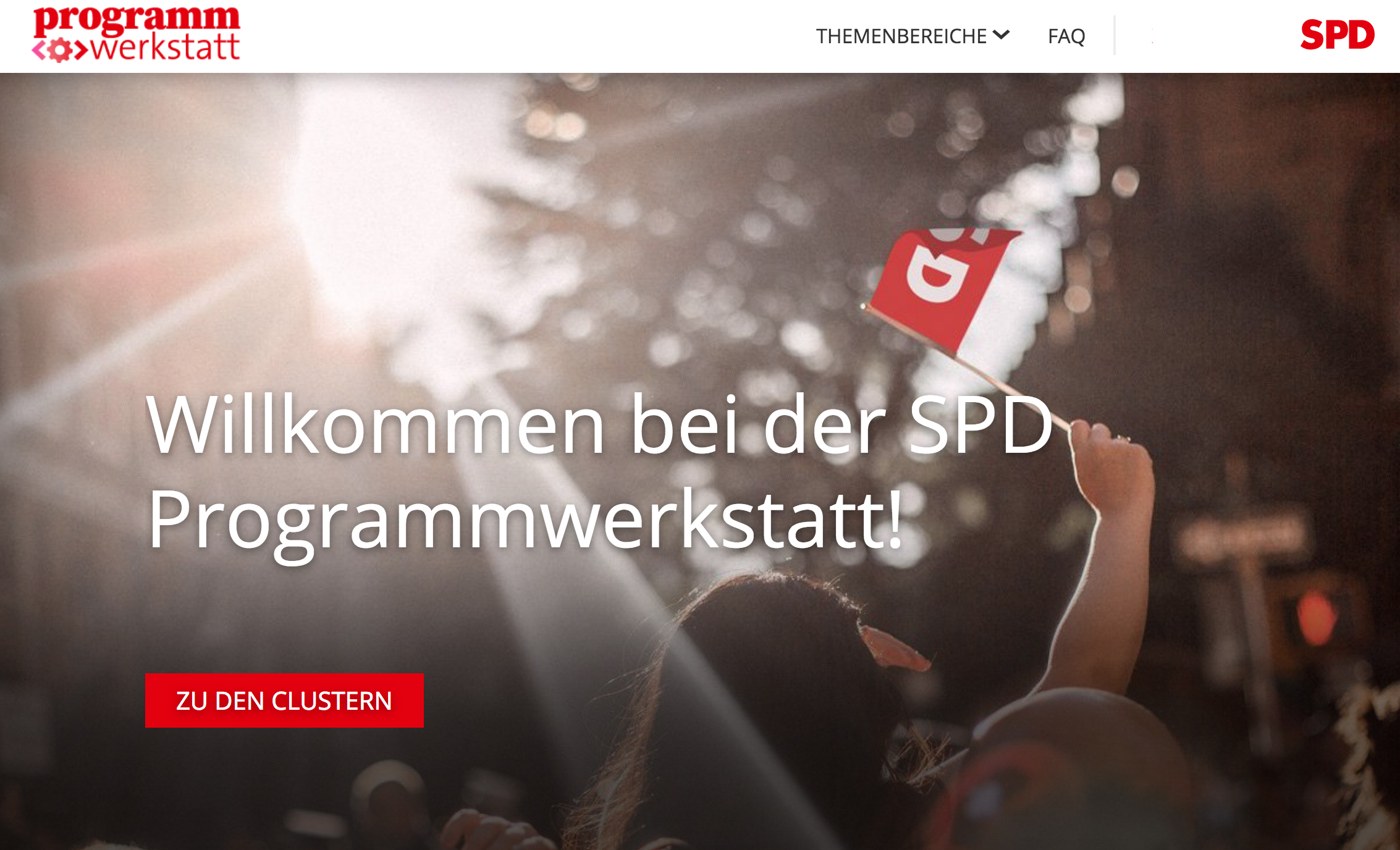 Exklusiv für Parteimitglieder: Am Montag hat die SPD ihre Programmwerkstatt fürs Bundestagswahlprogramm gestartet.