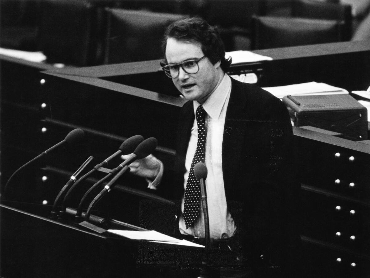 Für Pinneberg im Parlament: Reinhard Ueberhorst im Bundestag im März 1979