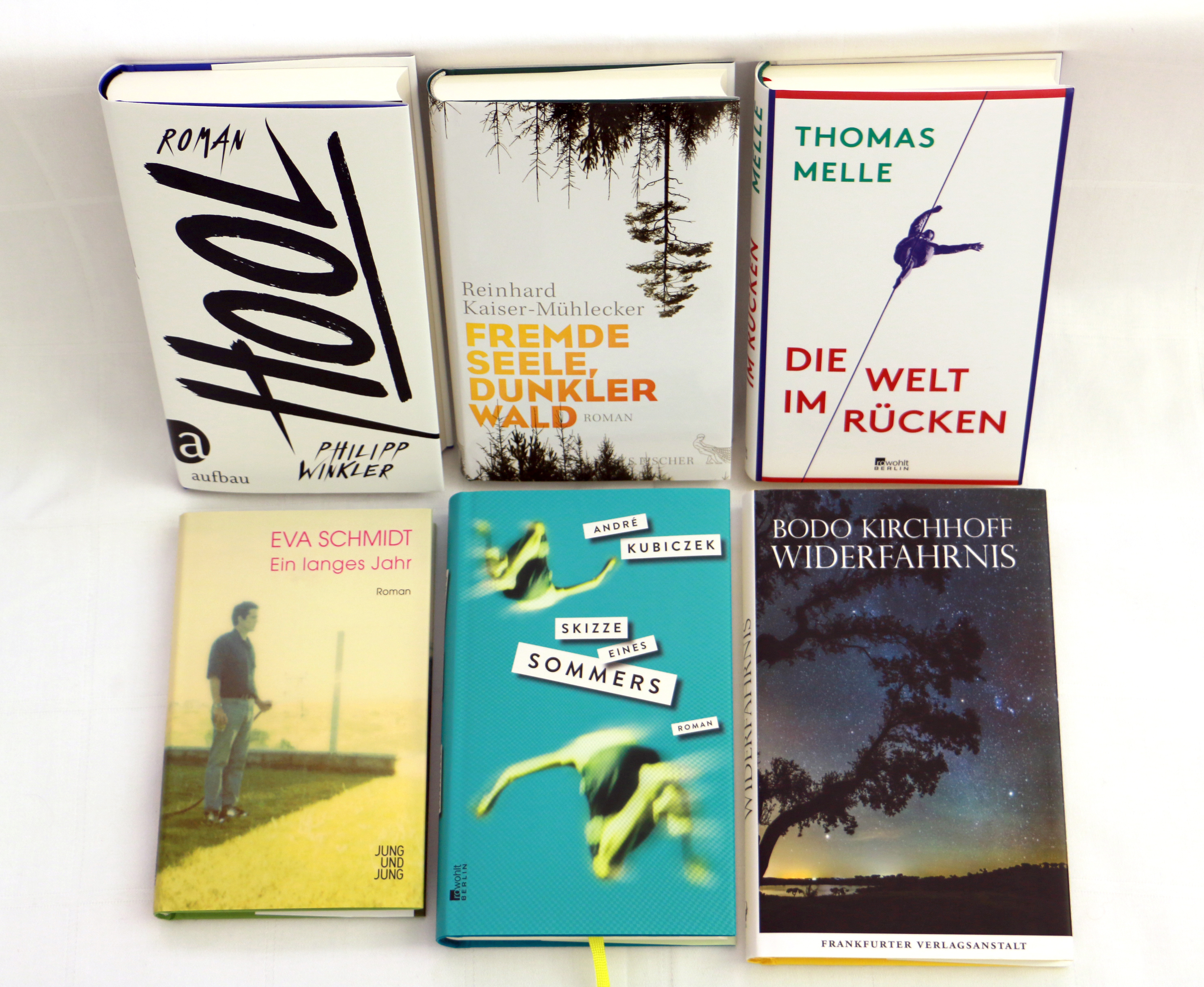 Die sechs Nominierten für den Deutschen Buchpreis 2016