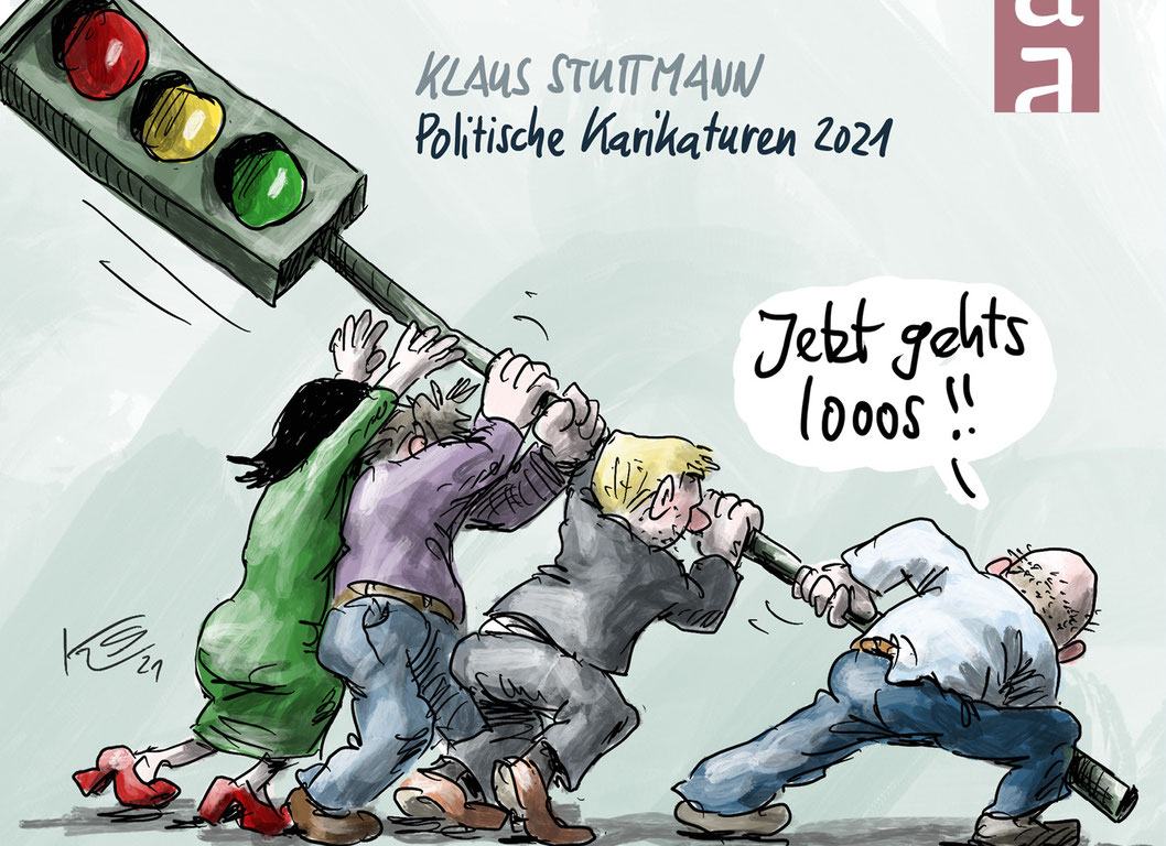 2021 in 200 Karikaturen: Klaus Stutmann blickt aufs vergangene Jahr zurück.