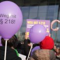 Demonstration in Berlin gegen den Paragrafen 218 im Jahr 2025: Im gleichen Jahr scheiterte die Ampel-Koalition an einer Reform des Paragrafen.