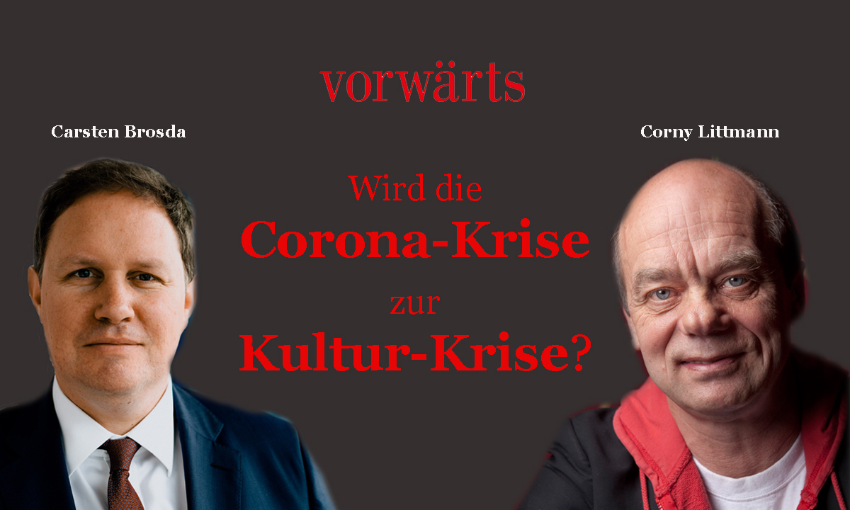 Wie kommt die Kulturbranche gut durch die Krise? Darüber sprachen Carsten Brosda und Corny Littmann.